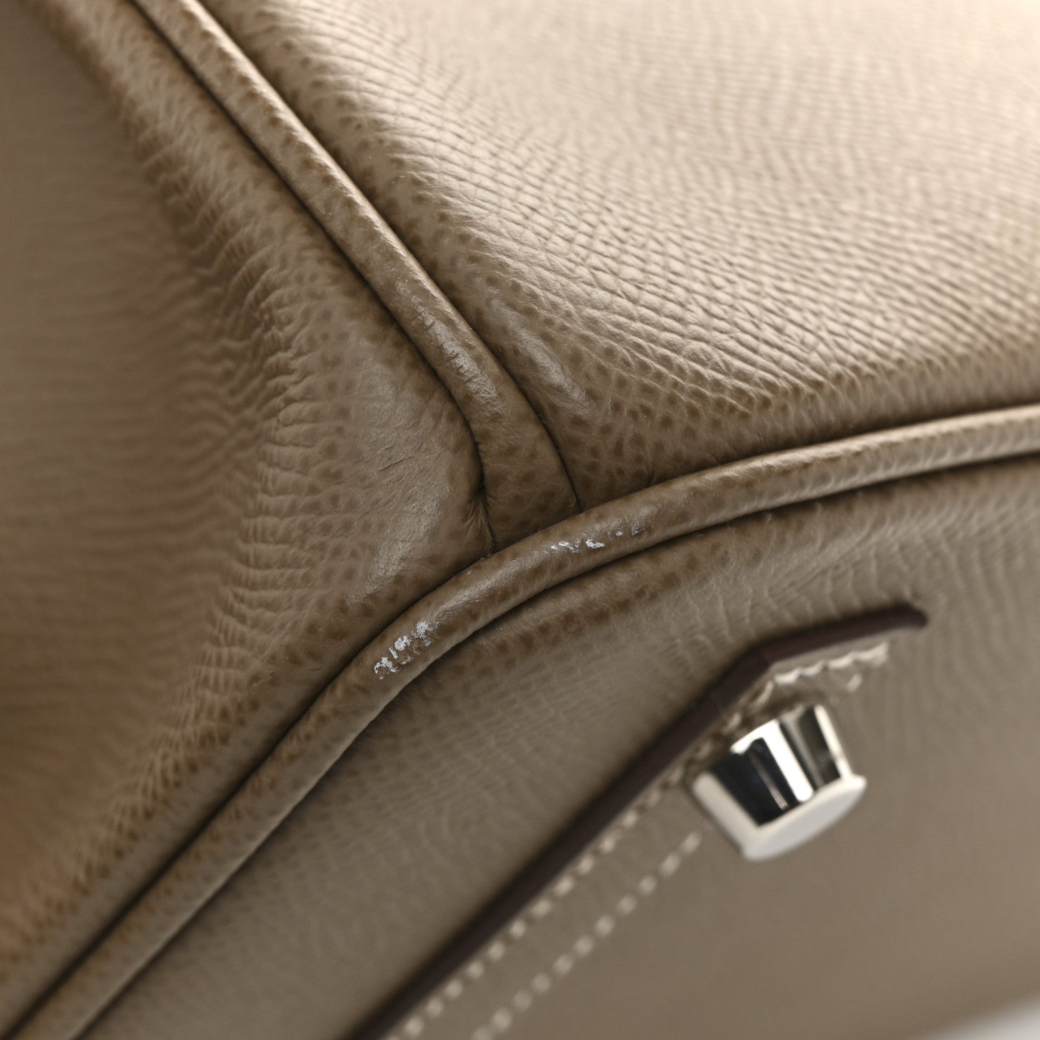 HERMES BIRKIN 30 ETOUPE EPSOM SILVER HARDWARE