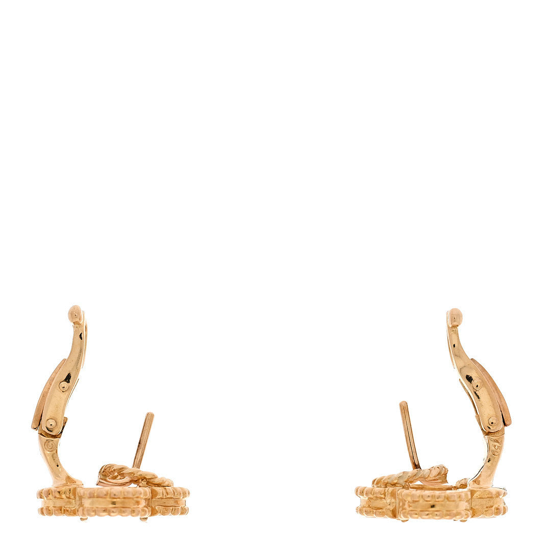 ヴァンクリーフ&アーペル ヴィンテージアルハンブラ ピアス マザーオブパール 18K イエローゴールド VAN CLEEF & ARPELS VINTAGE ALHAMBRA EARRINGS MOTHER OF PEARL 18K YELLOW GOLD
