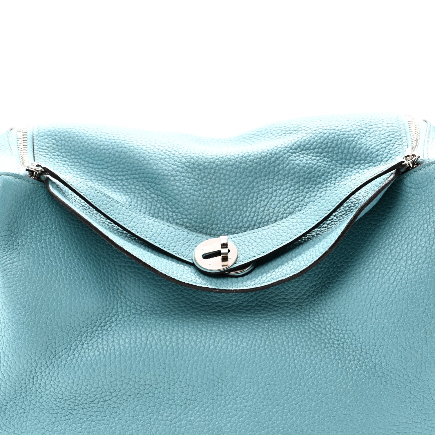 エルメス リンディ 34 Bleu Atoll トリヨンクレマンス シルバー金具 HERMES LINDY 34 BLEU ATOLL TAURILLON CLEMENCE SILVER HARDWARE