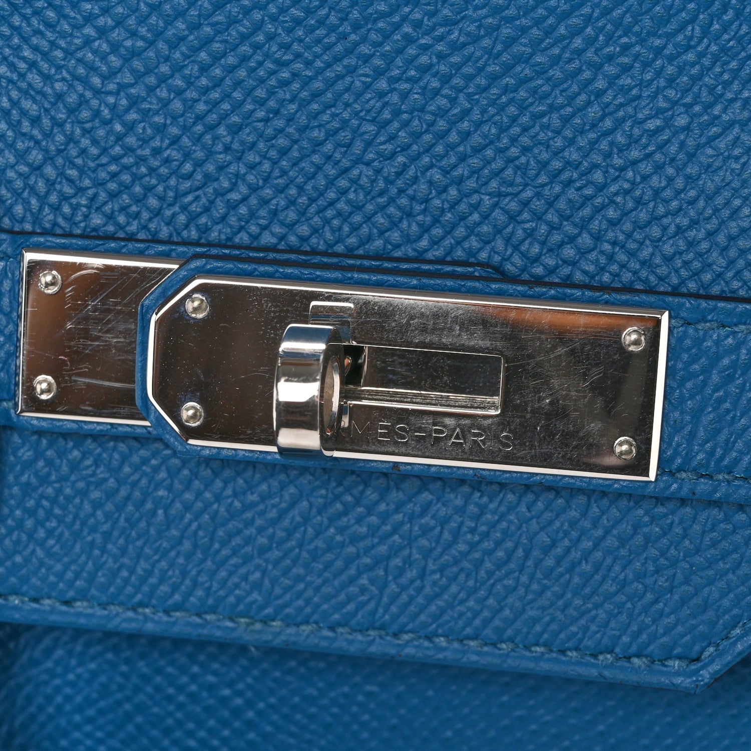 エルメス バーキン 35 Bleu Izmir エプソン シルバー金具 HERMES BIRKIN 35 BLEU IZMIR EPSOM SILVER HARDWARE