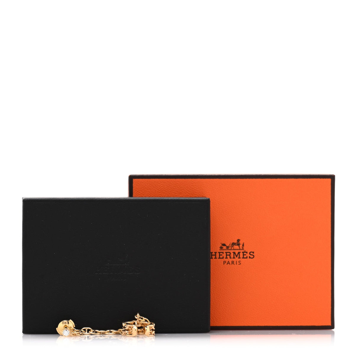 エルメス シェーヌダンクル ピアス 18K イエローゴールド HERMES CHAINE D'ANCRE EARRINGS 18K YELLOW GOLD