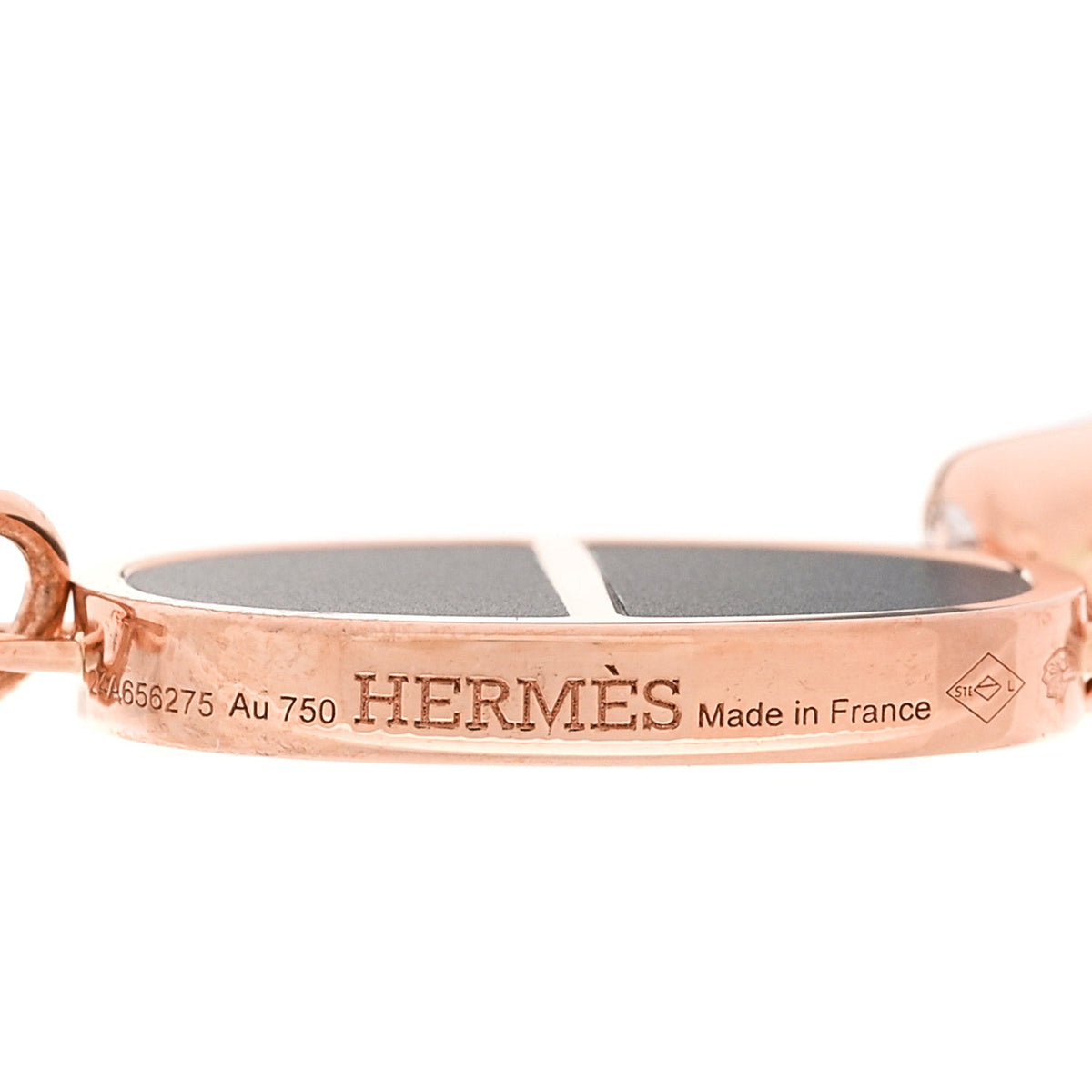 エルメス シェーヌダンクル ピアス 18K ローズゴールド ダイヤモンド HERMES CHAINE D'ANCRE EARRINGS 18K ROSE GOLD DIAMOND
