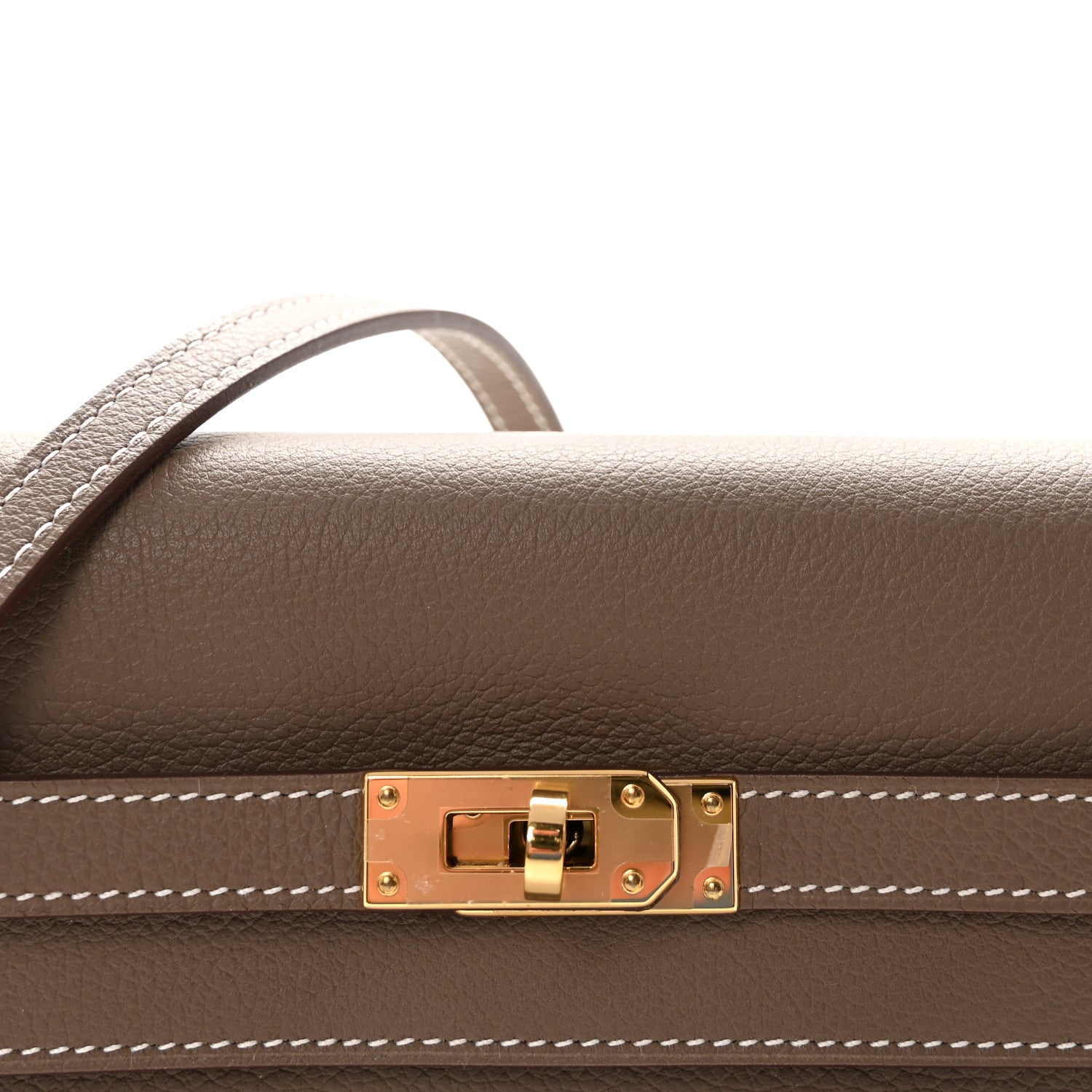 エルメス ケリートゥーゴー 長財布 Etoupe エバーカラー ゴールド金具 HERMES KELLY TO GO WALLET ETOUPE EVERCOLOR GOLD HARDWARE
