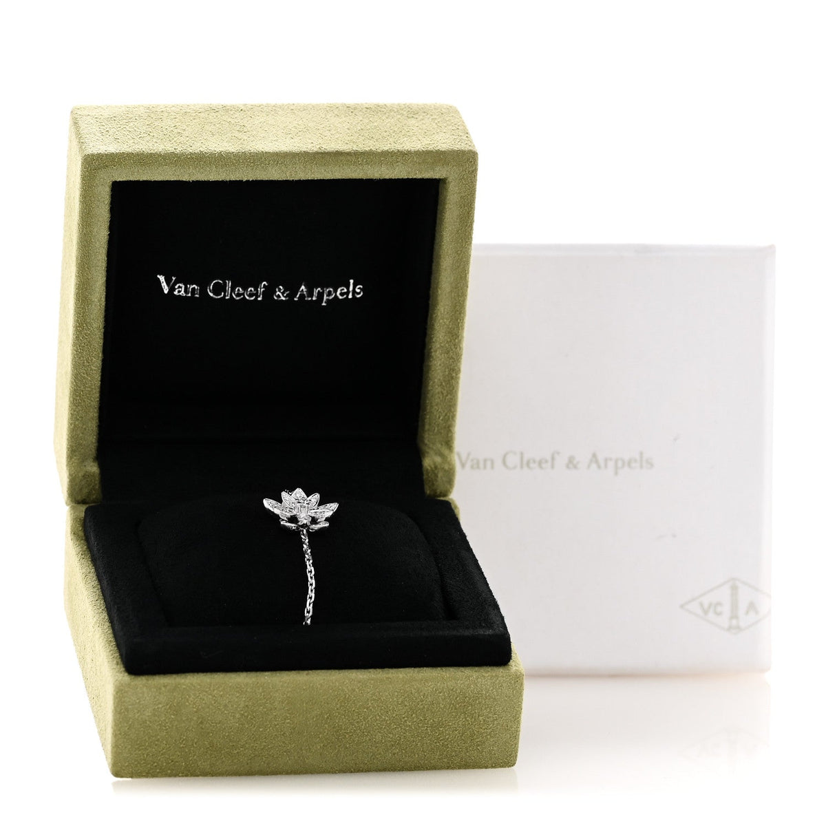 Van Cleef & Arpels Mini Lotus Bracelet Diamond 18K White Gold