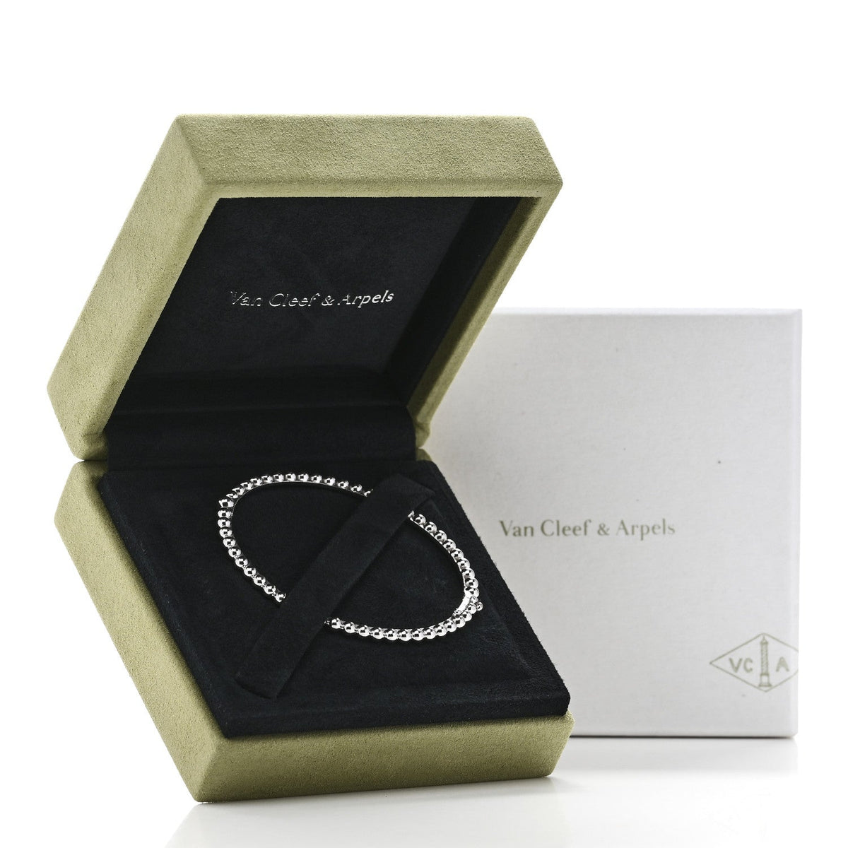 Van Cleef & Arpels Perlée Bracelet 18K White Gold