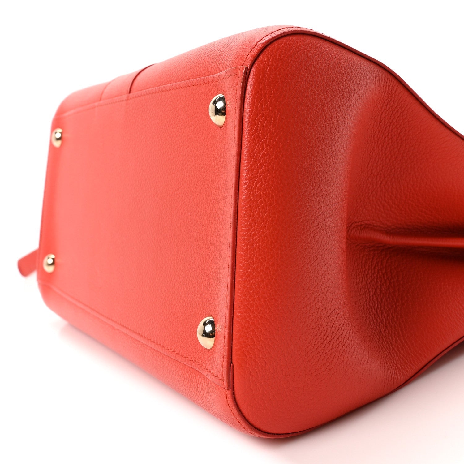 DELVAUX BRILLANT MM SHOULDER BAG SUNSET GRAINED CALFSKIN GOLD HARDWARE