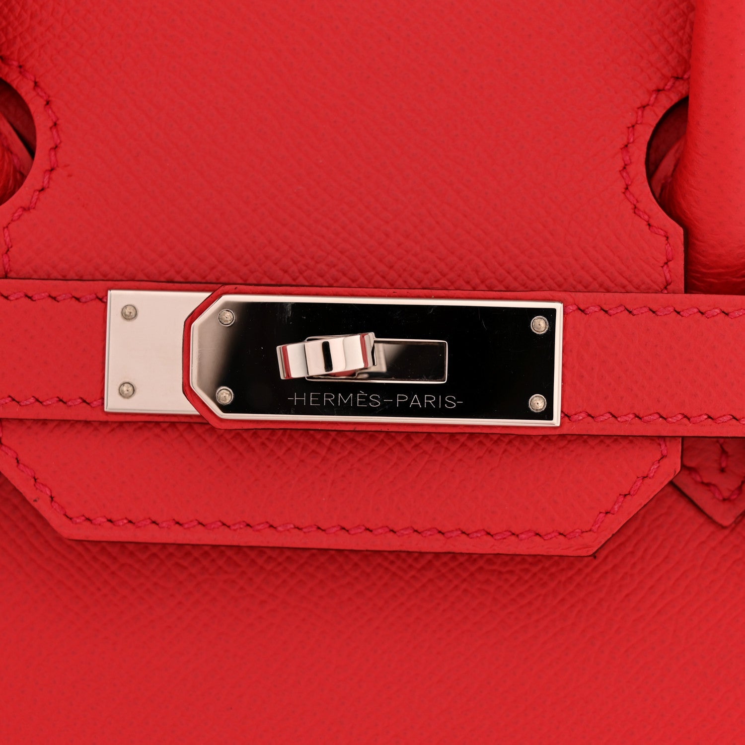 HERMES BIRKIN 30 PIVOINE EPSOM SILVER HARDWARE