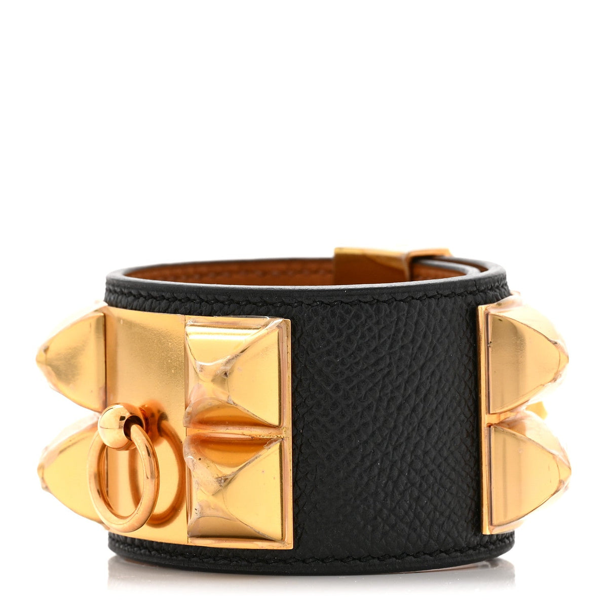 エルメス コリエドシアン ブレスレット エプソン S ブラック HERMES COLLIER DE CHIEN BRACELET EPSOM S BLACK