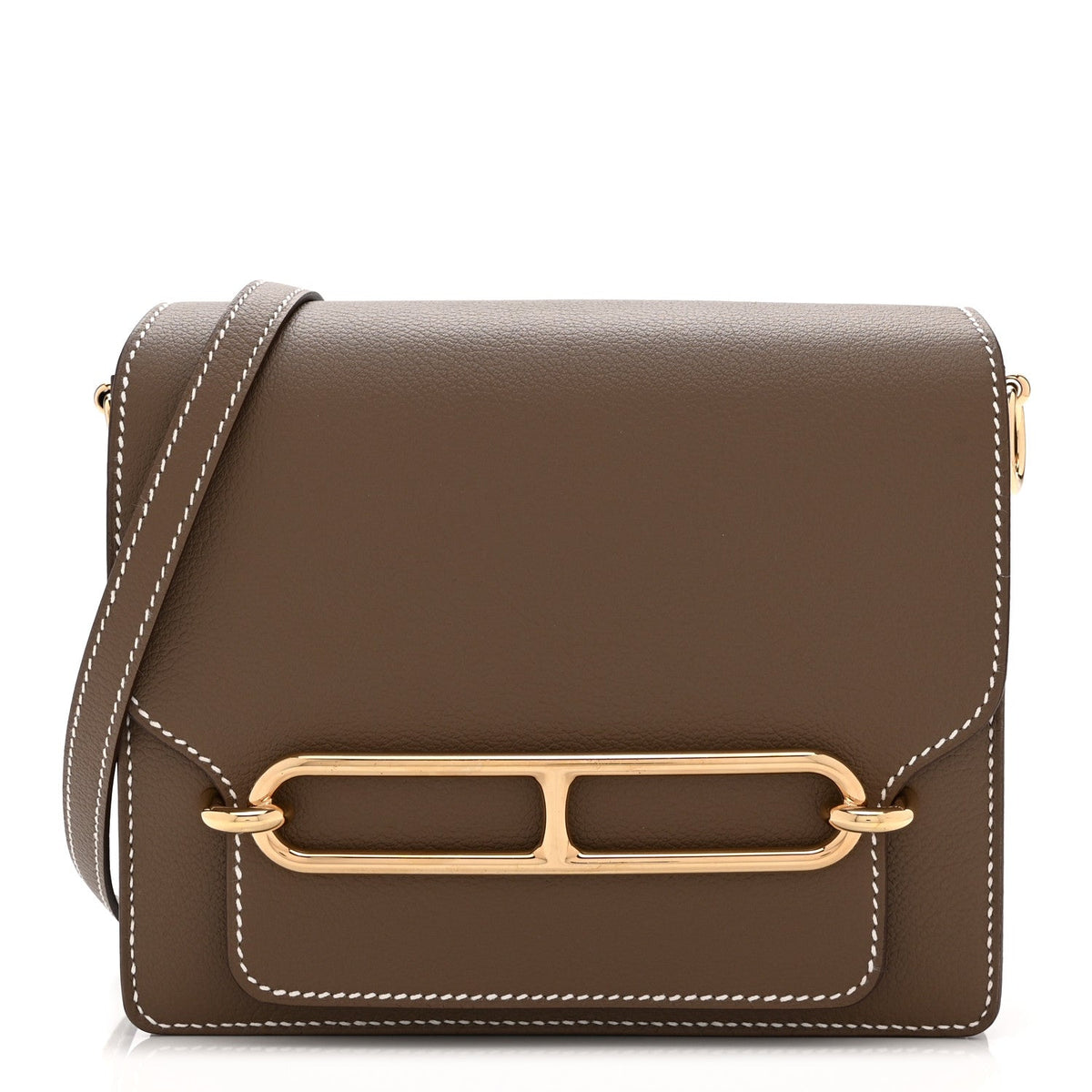 エルメス ミニルリ Etoupe エバーカラー シルバー金具 HERMES ROULIS ETOUPE EVERCOLOR SILVER HARDWARE