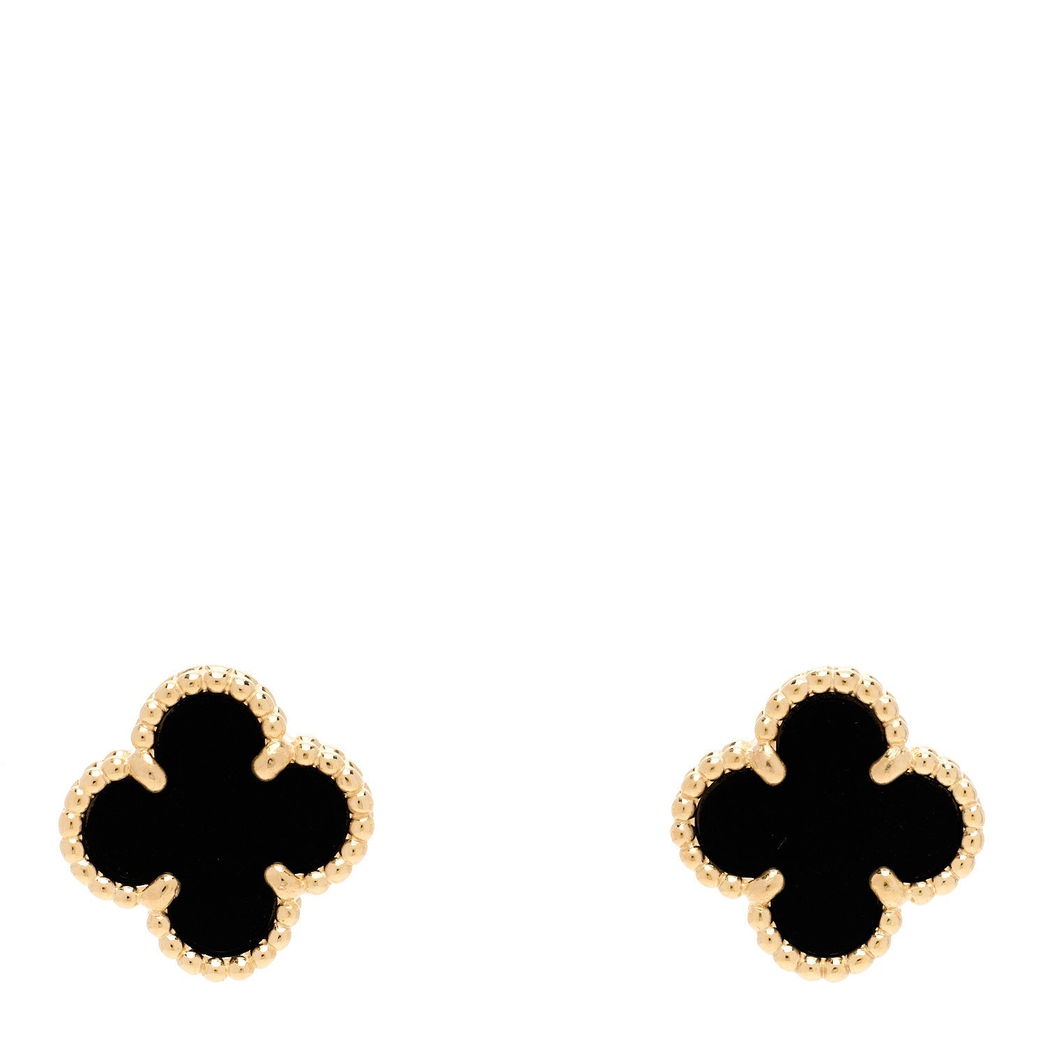 ヴァンクリーフ&アーペル スウィートアルハンブラ ピアス ブラックオニキス 18K イエローゴールド VAN CLEEF & ARPELS SWEET ALHAMBRA EARRINGS BLACK ONYX 18K YELLOW GOLD