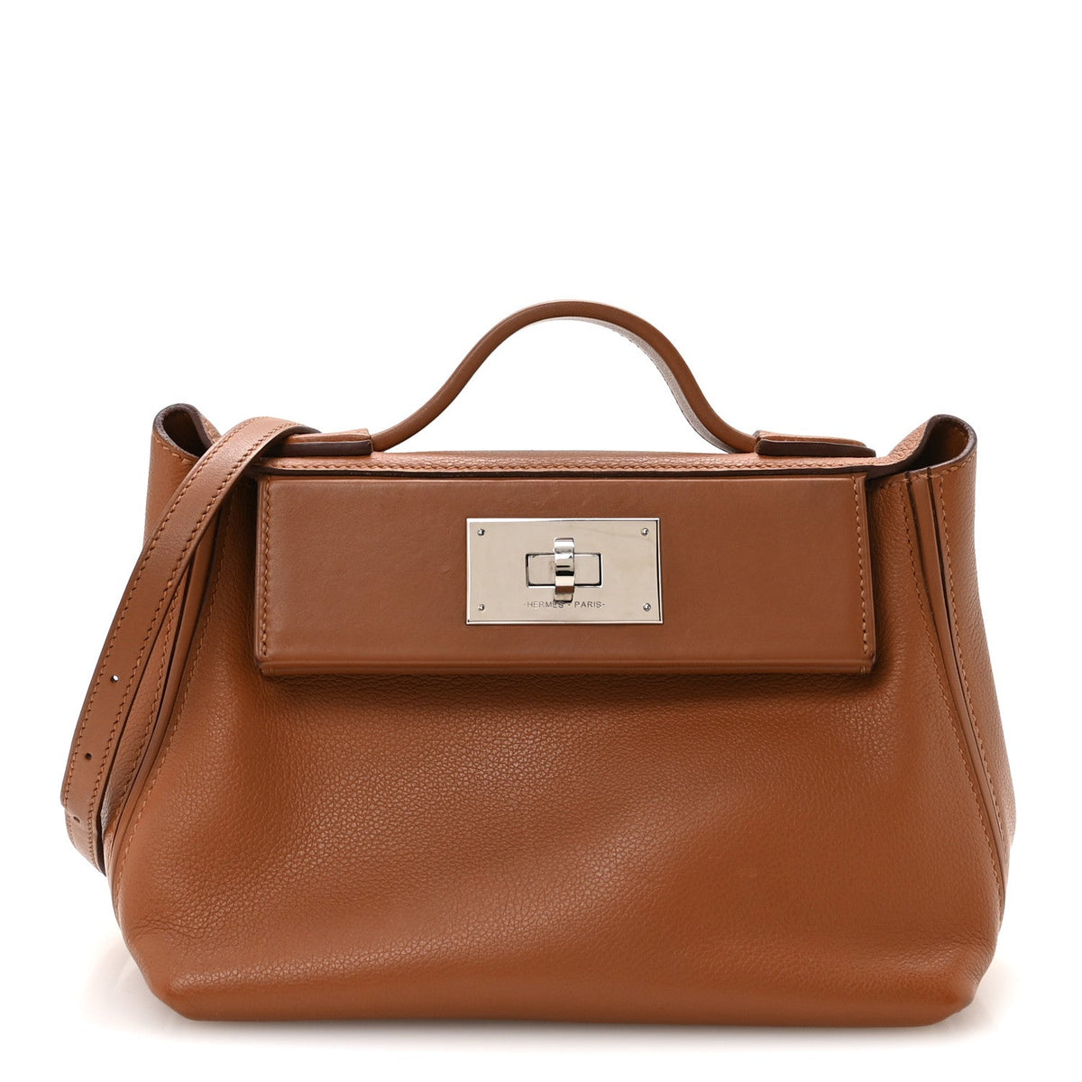 エルメス 24/24 ミニヴァンキャトル 21 Gold エバーカラー / スイフト シルバー金具 HERMES 24/24 21 GOLD EVERCOLOR / SWIFT SILVER HARDWARE