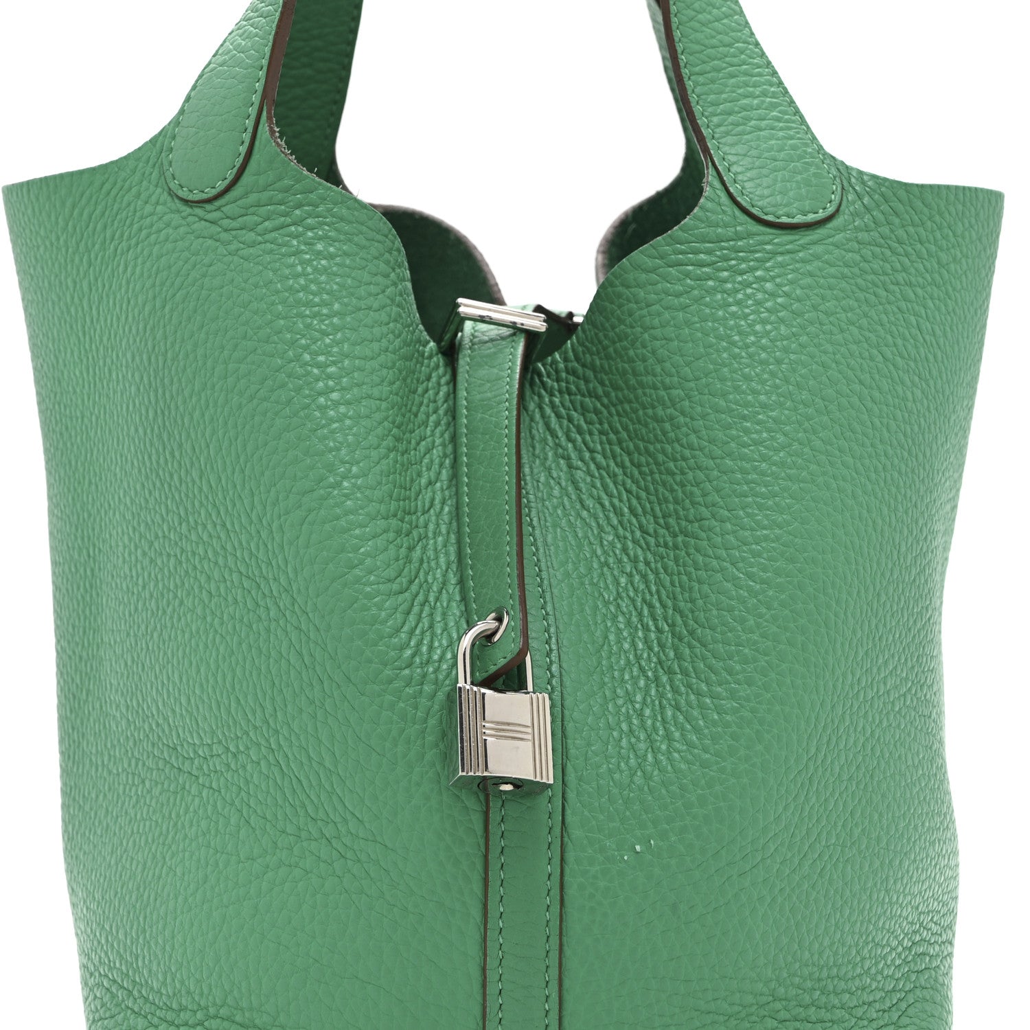 HERMES PICOTIN LOCK MM 22 MENTHE TAURILLON CLEMENCE GOLD HARDWARE