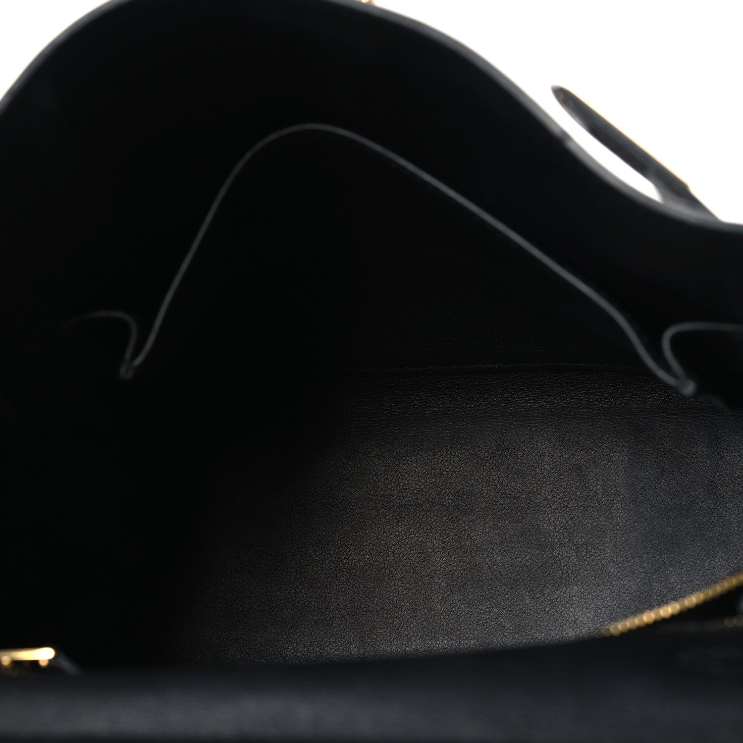 HERMES KELLY 25 RETOURNE BLACK SWIFT GOLD HARDWARE