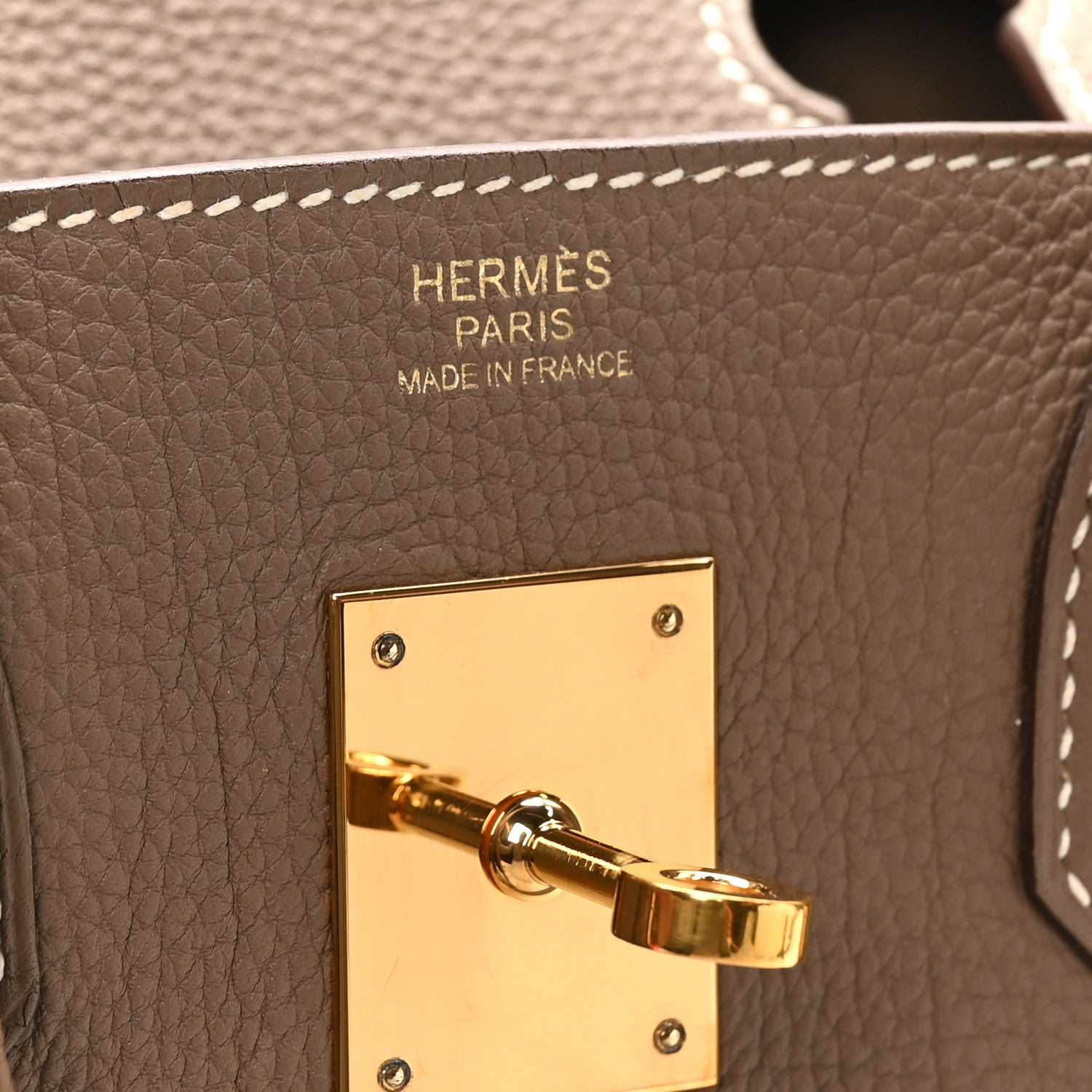 HERMES BIRKIN 30 ETOUPE TOGO GOLD HARDWARE