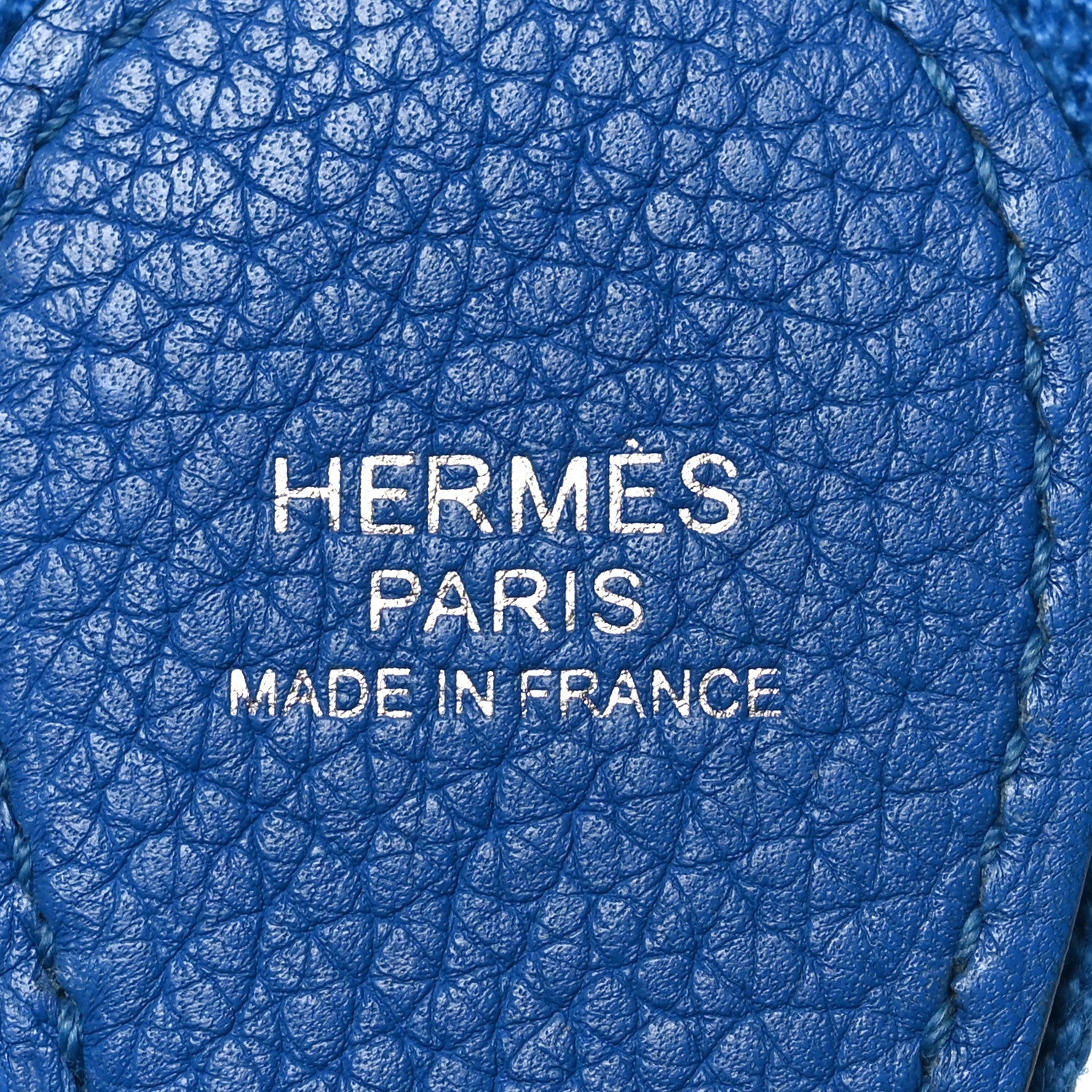 HERMES EVELYNE PM BLEU ZELLIGE TAURILLON CLEMENCE SILVER HARDWARE