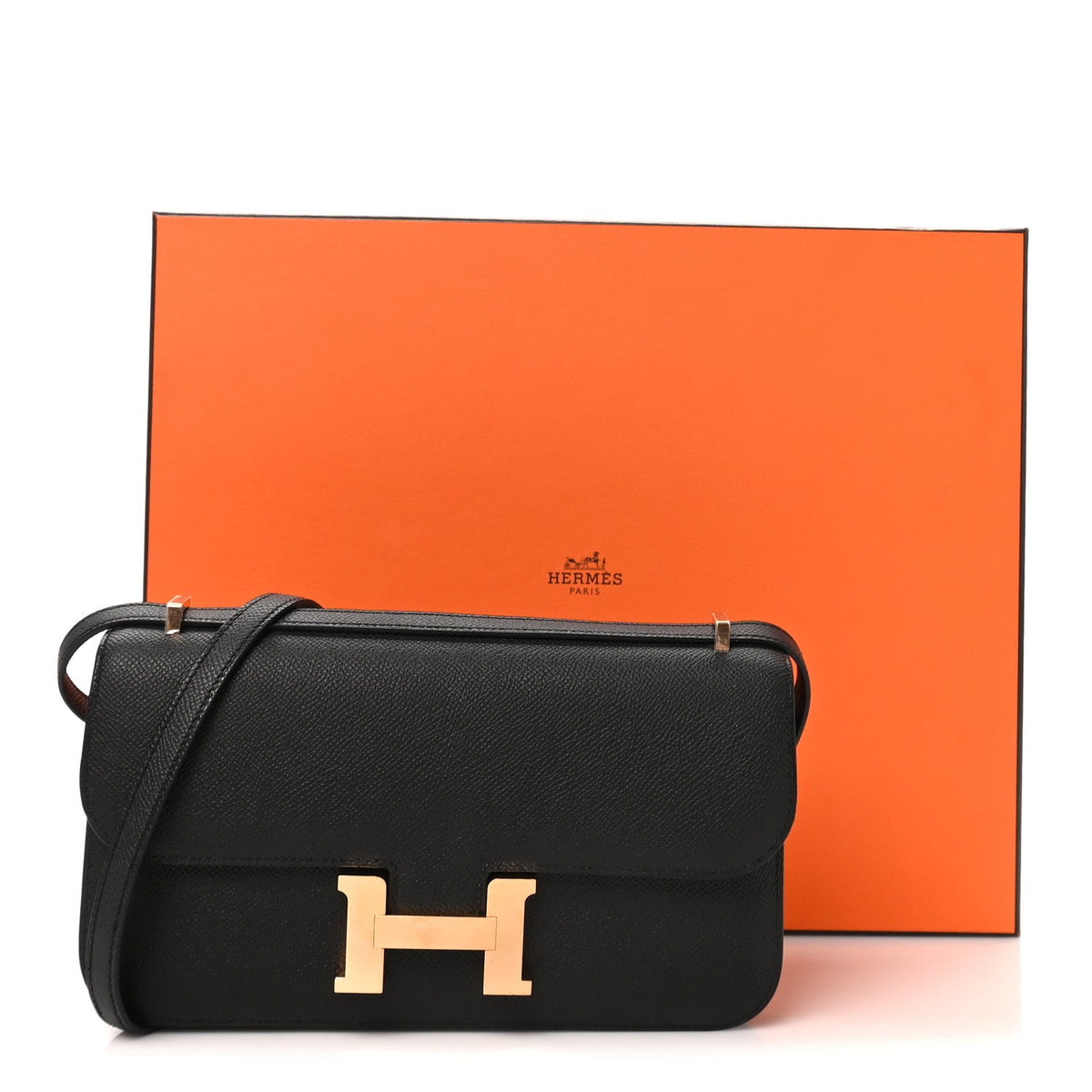 エルメス コンスタンス エラン Black エプソン ローズゴールド金具 HERMES CONSTANCE ELAN BLACK EPSOM ROSE GOLD HARDWARE