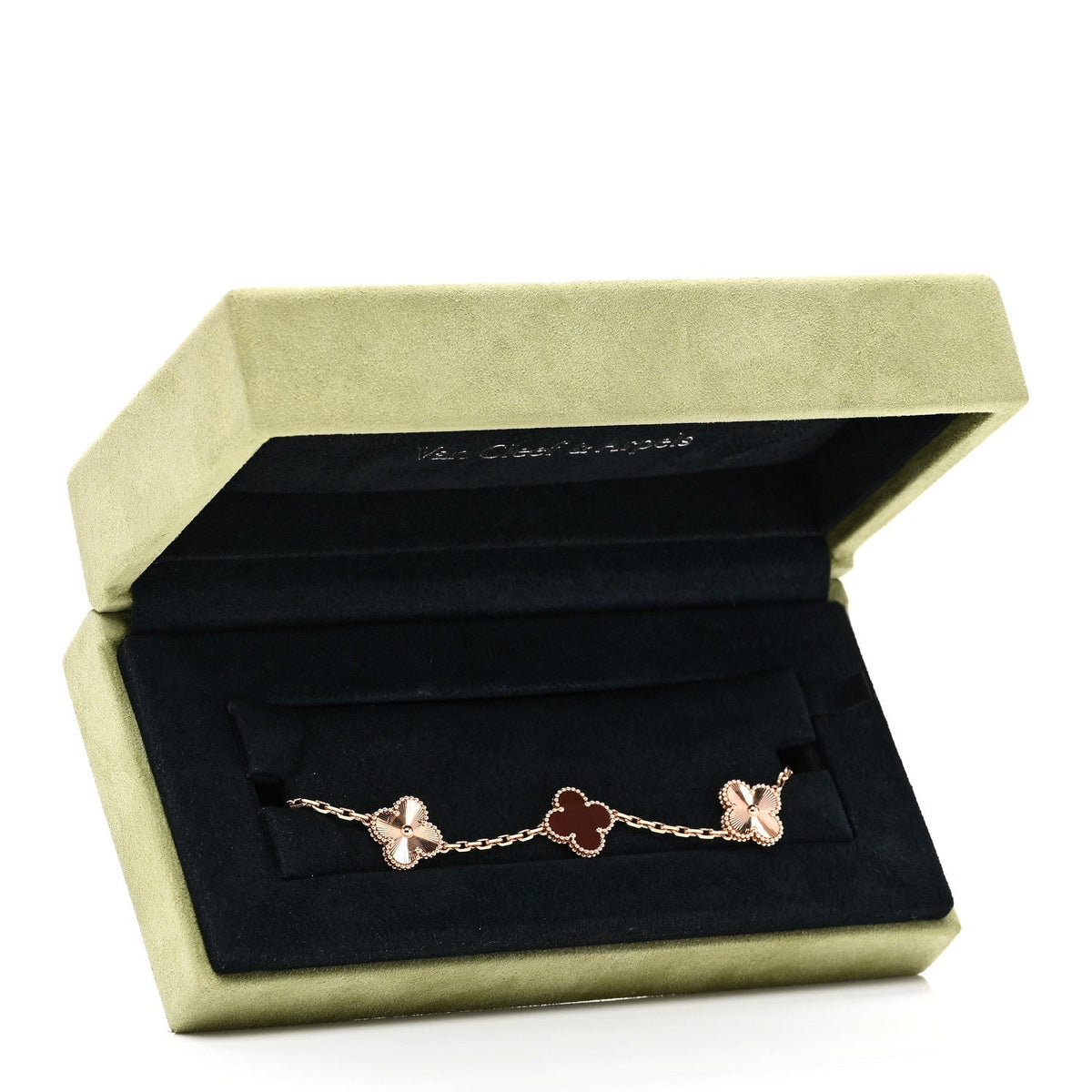 ヴァンクリーフ&アーペル ヴィンテージアルハンブラ 5モチーフ ブレスレット マルチカラー 18K ローズゴールド VAN CLEEF & ARPELS VINTAGE ALHAMBRA 5 MOTIFS BRACELET MULTICOLOR 18K ROSE GOLD