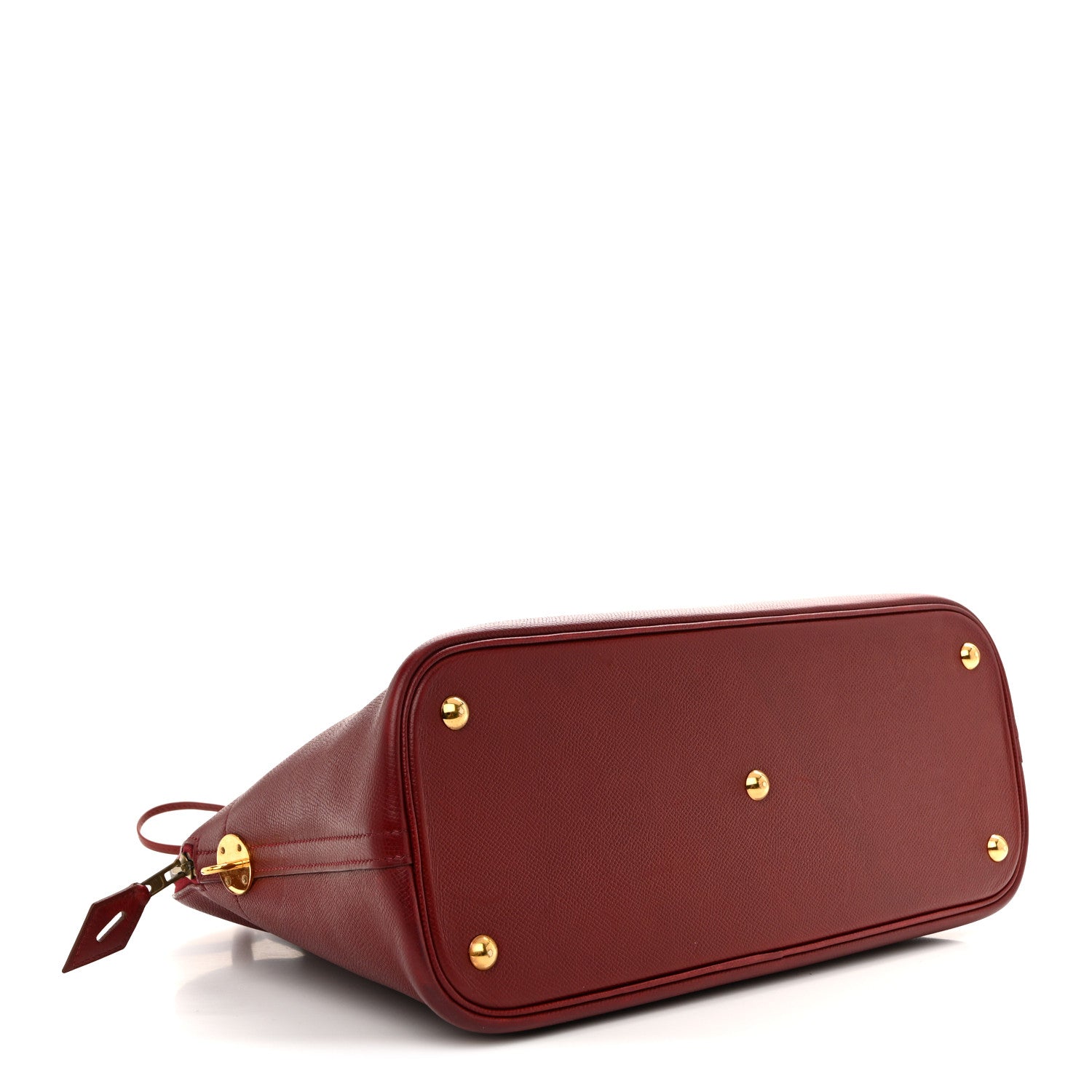 HERMES BOLIDE 35 ROUGE H COURCHEVEL GOLD HARDWARE