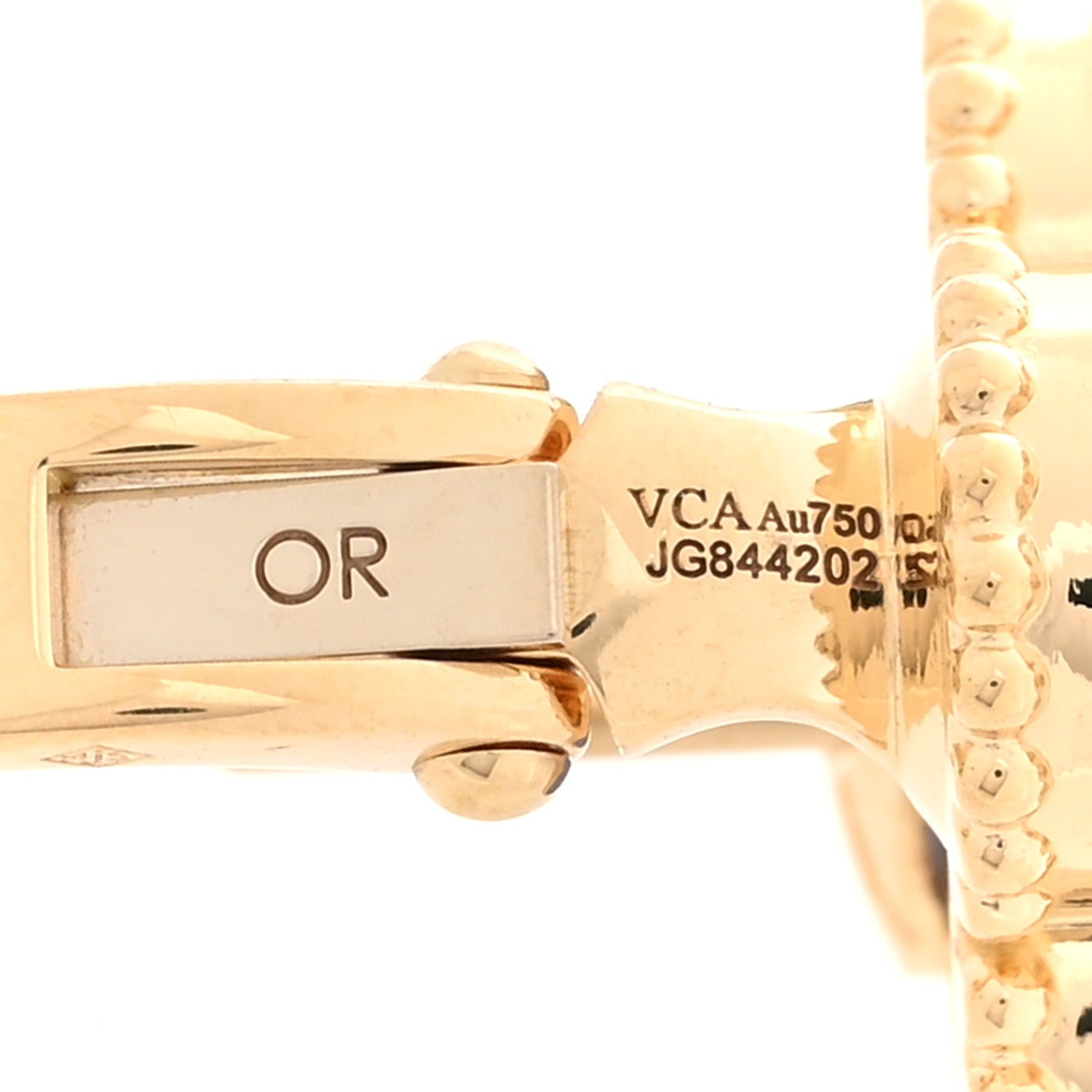 Van Cleef & Arpels 18K Yellow Gold Blue Agate Vintage Alhambra Earrings