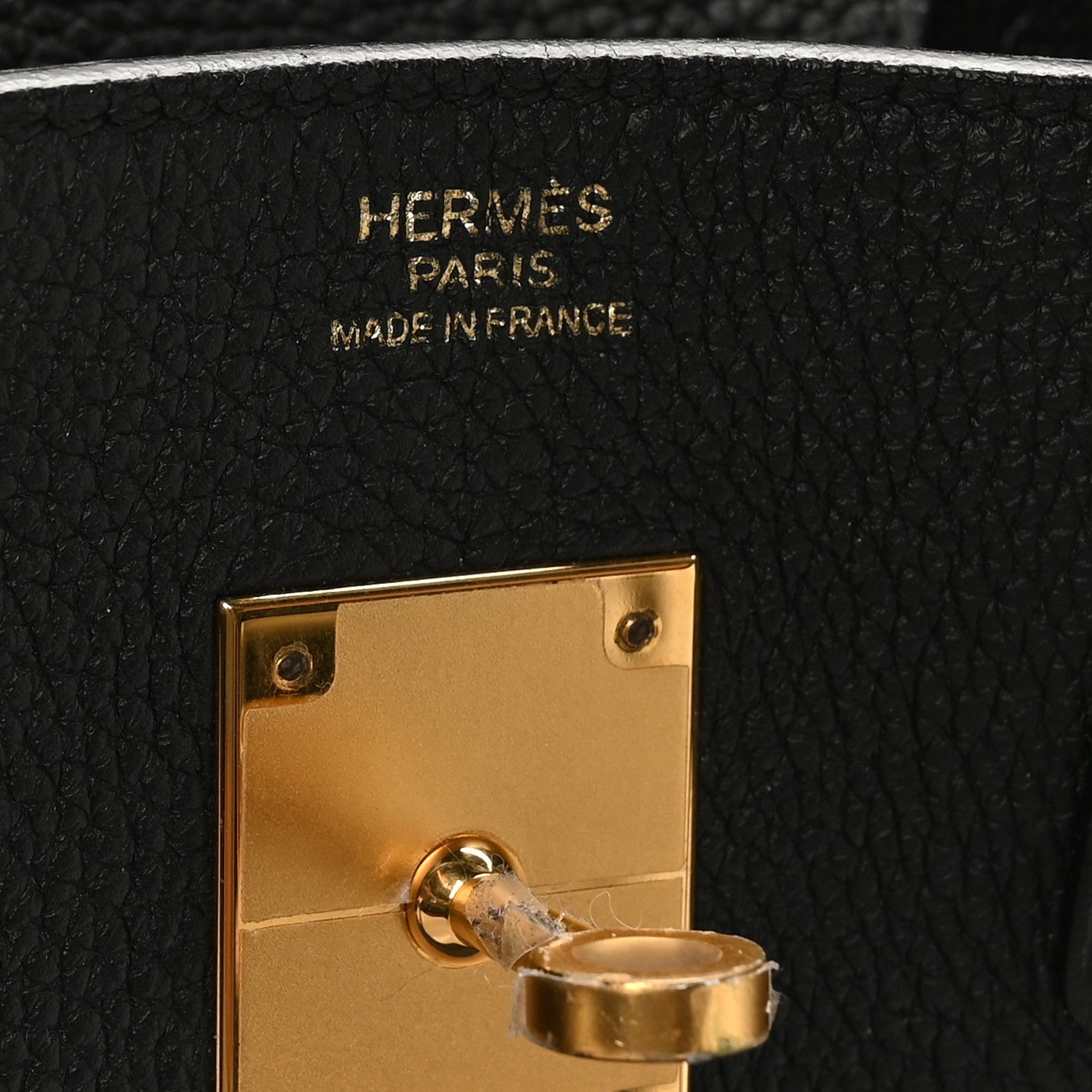 HERMES BIRKIN 30 BLACK TOGO GOLD HARDWARE