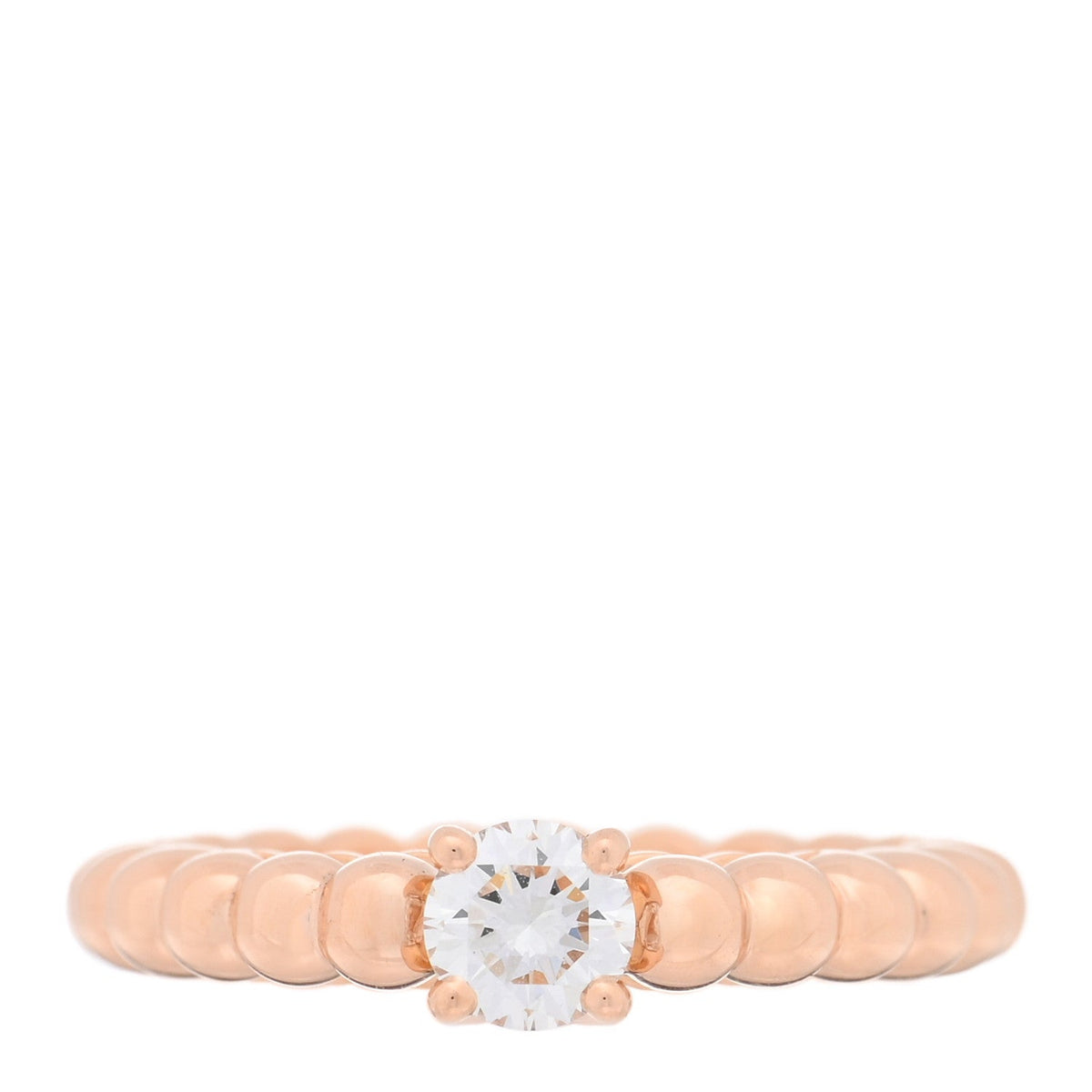 VAN CLEEF & ARPELS PERLÉE RING DIAMOND 18K ROSE GOLD