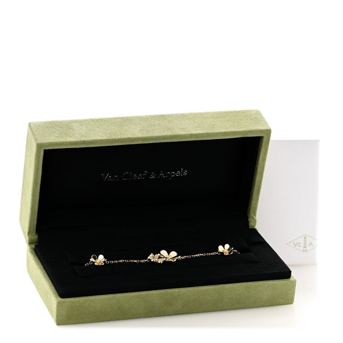 Van Cleef & Arpels Frivole bracelet, diamonds, 18K yellow gold