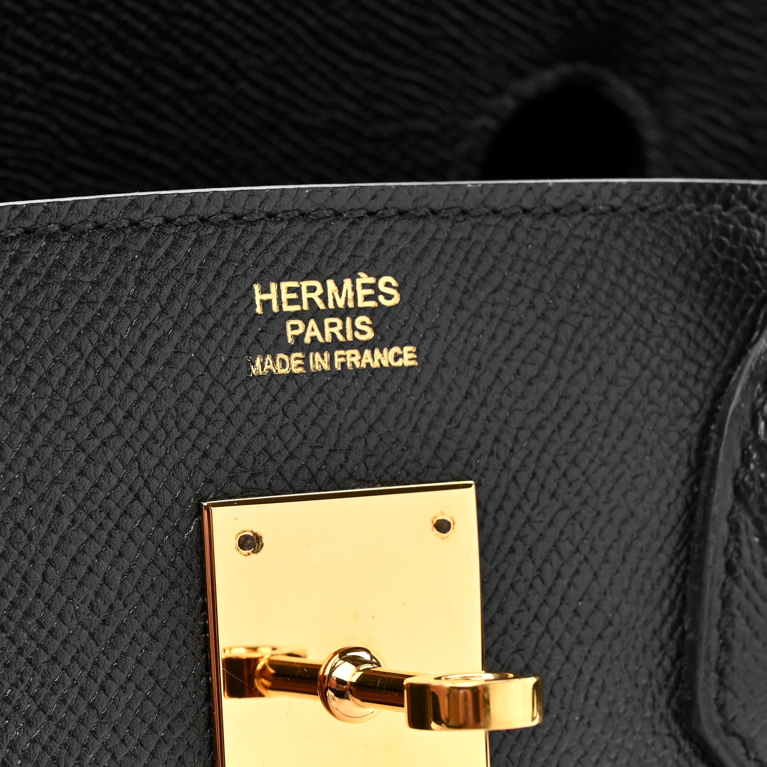 HERMES BIRKIN 30 BLACK EPSOM GOLD HARDWARE
