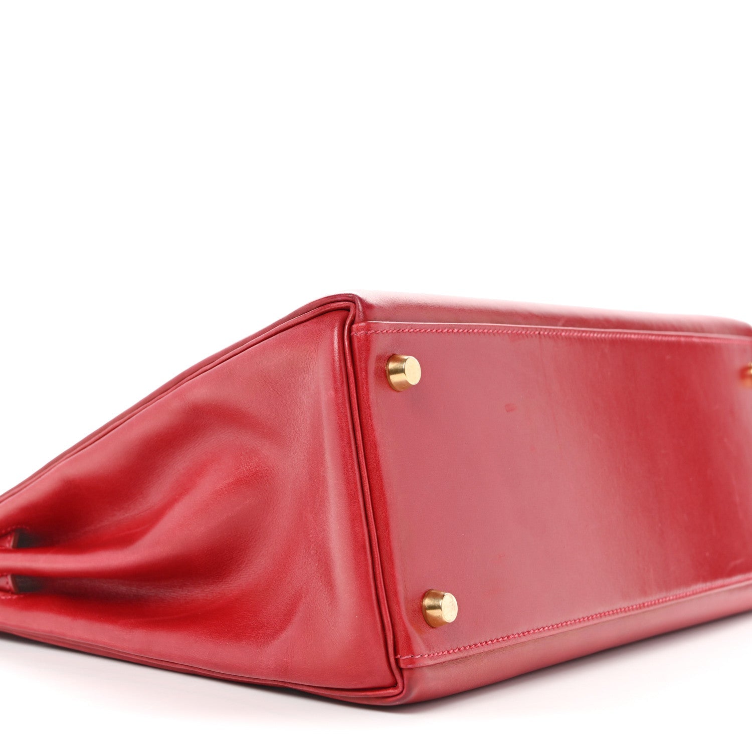 エルメス ケリー32 内縫い Rouge Casaque ボックス ゴールド金具 HERMES KELLY32 RETOURNE ROUGE CASAQUE BOX GOLD HARDWARE