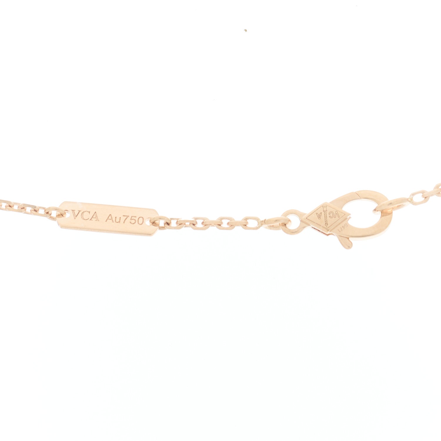ヴァンクリーフ&アーペル ヴィンテージアルハンブラ ペンダントネックレス マルチカラー 18K ローズゴールド VAN CLEEF & ARPELS VINTAGE ALHAMBRA PENDANT NECKLACE MULTICOLOR 18K ROSE GOLD