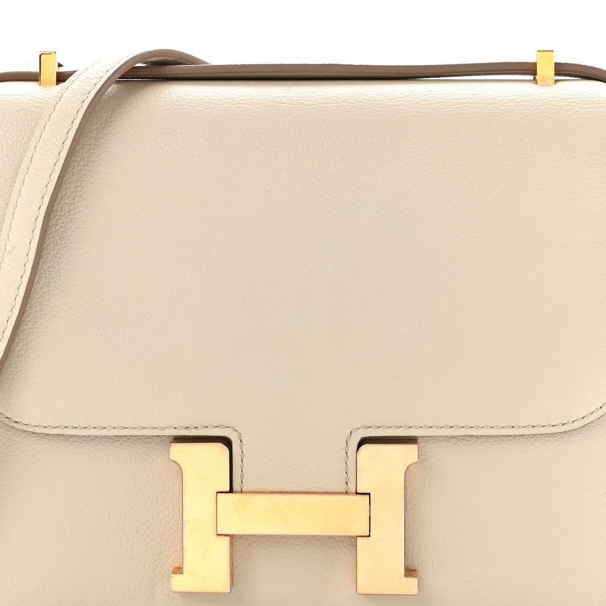 Hermès Mini Constance 18 Gris Perle Evercolor Rose Gold Hardware