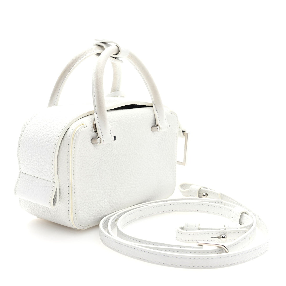 デルヴォー クールボックス ナノ ショルダーバッグ White トリヨンソフト シルバー金具 DELVAUX COOL BOX NANO SHOULDER BAG WHITE TAURILLON SOFT SILVER HARDWARE