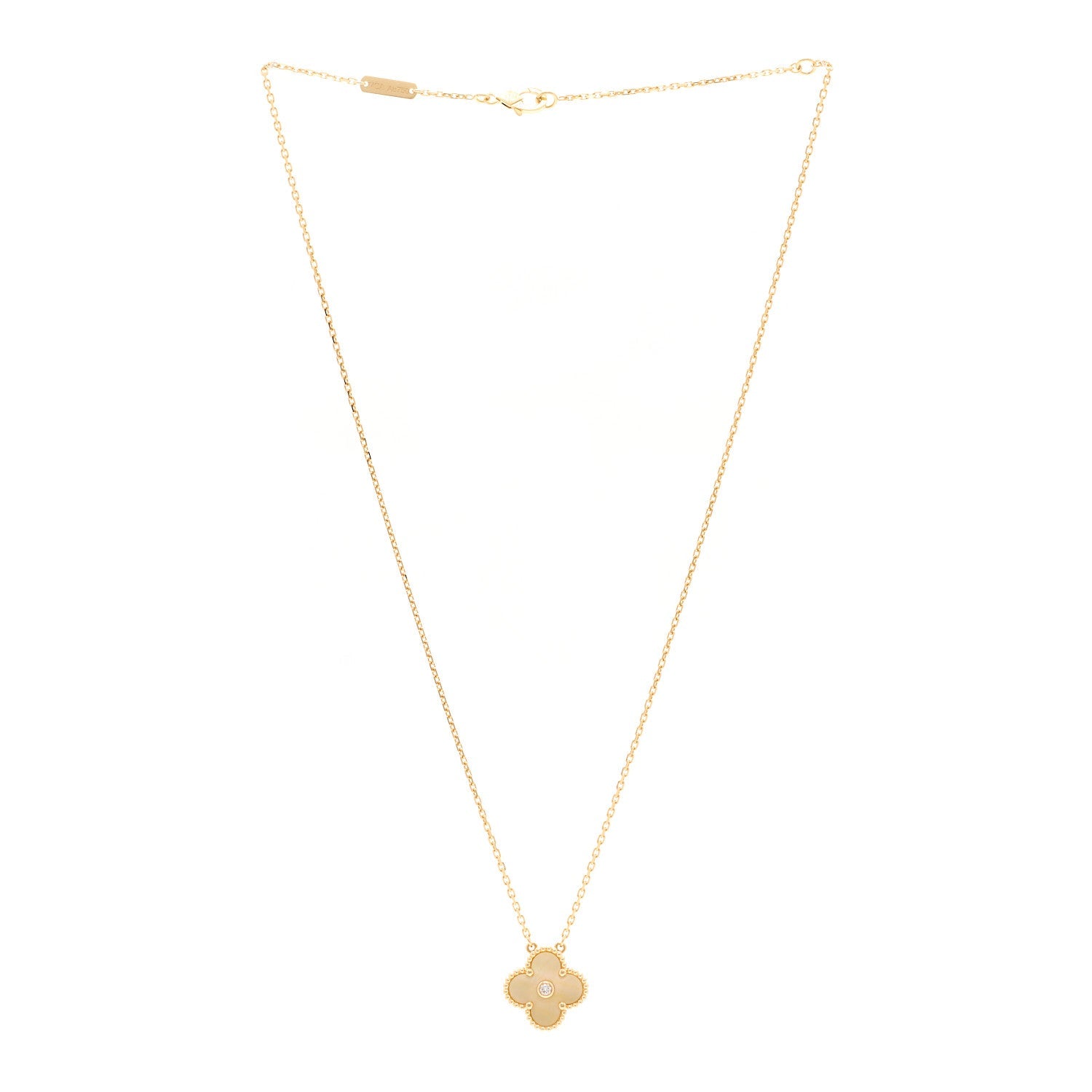 ヴァンクリーフ&アーペル ヴィンテージアルハンブラ ペンダントネックレス マルチカラー 18K イエローゴールド VAN CLEEF & ARPELS VINTAGE ALHAMBRA PENDANT NECKLACE MULTICOLOR 18K YELLOW GOLD