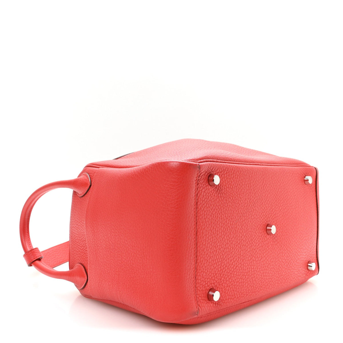 Hermes Lindy 30 Rouge Tomate Taurillon Clemence Silver Hardware