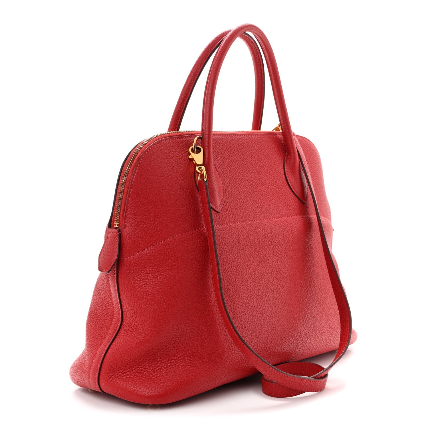 エルメス ボリード 35 Rouge Piment トリヨンクレマンス ローズゴールド金具 HERMES BOLIDE 35 ROUGE PIMENT TAURILLON CLEMENCE ROSE GOLD HARDWARE