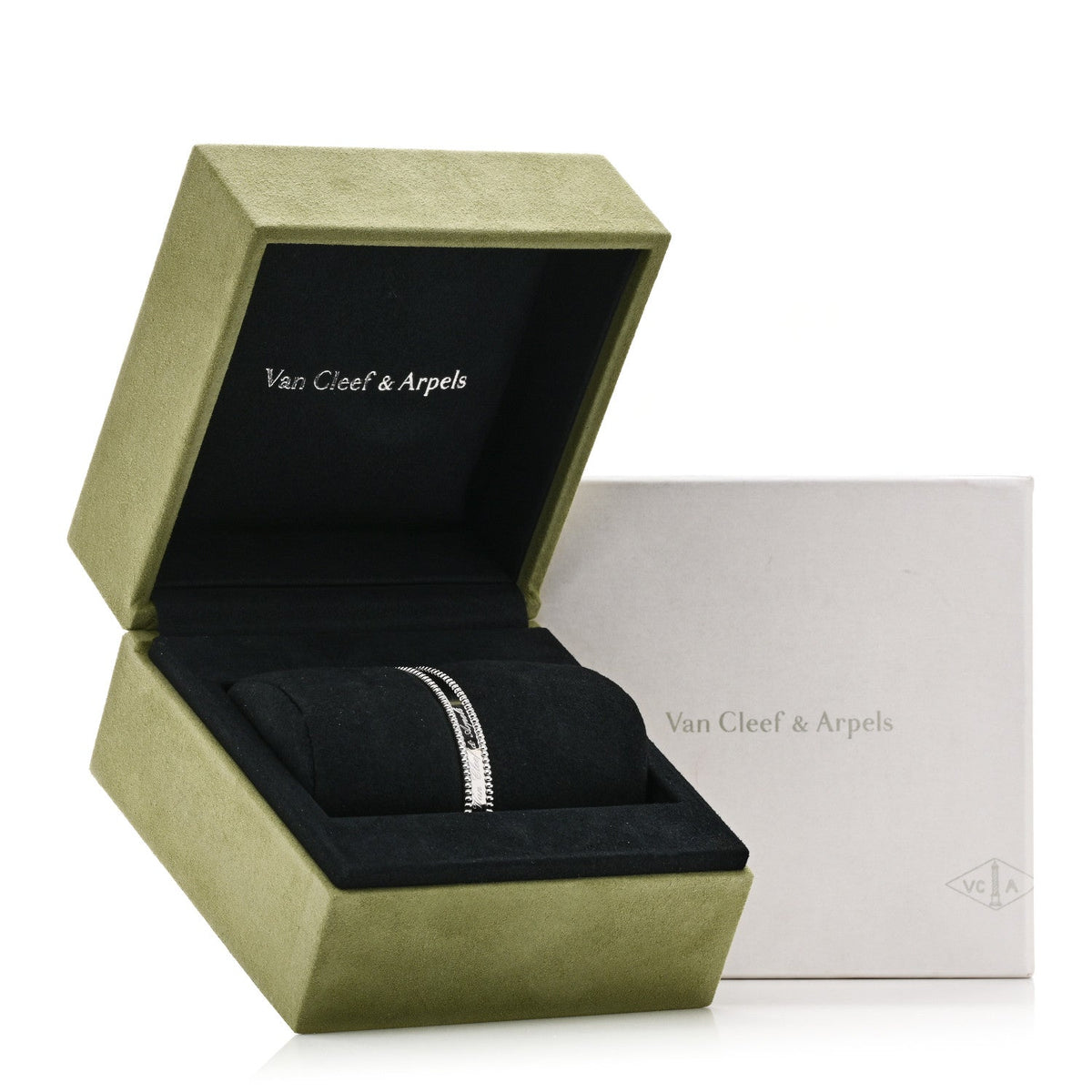 Van Cleef & Arpels Perlée Bracelet 18K White Gold