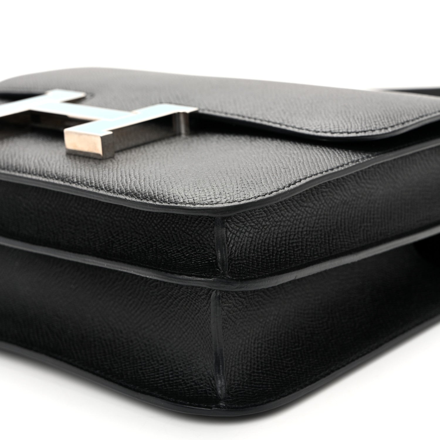 エルメス コンスタンス 24 Black Bleu Saint Cyr エプソン ブルーエナメル金具 HERMES CONSTANCE 24 BLACK BLEU SAINT CYR EPSOM