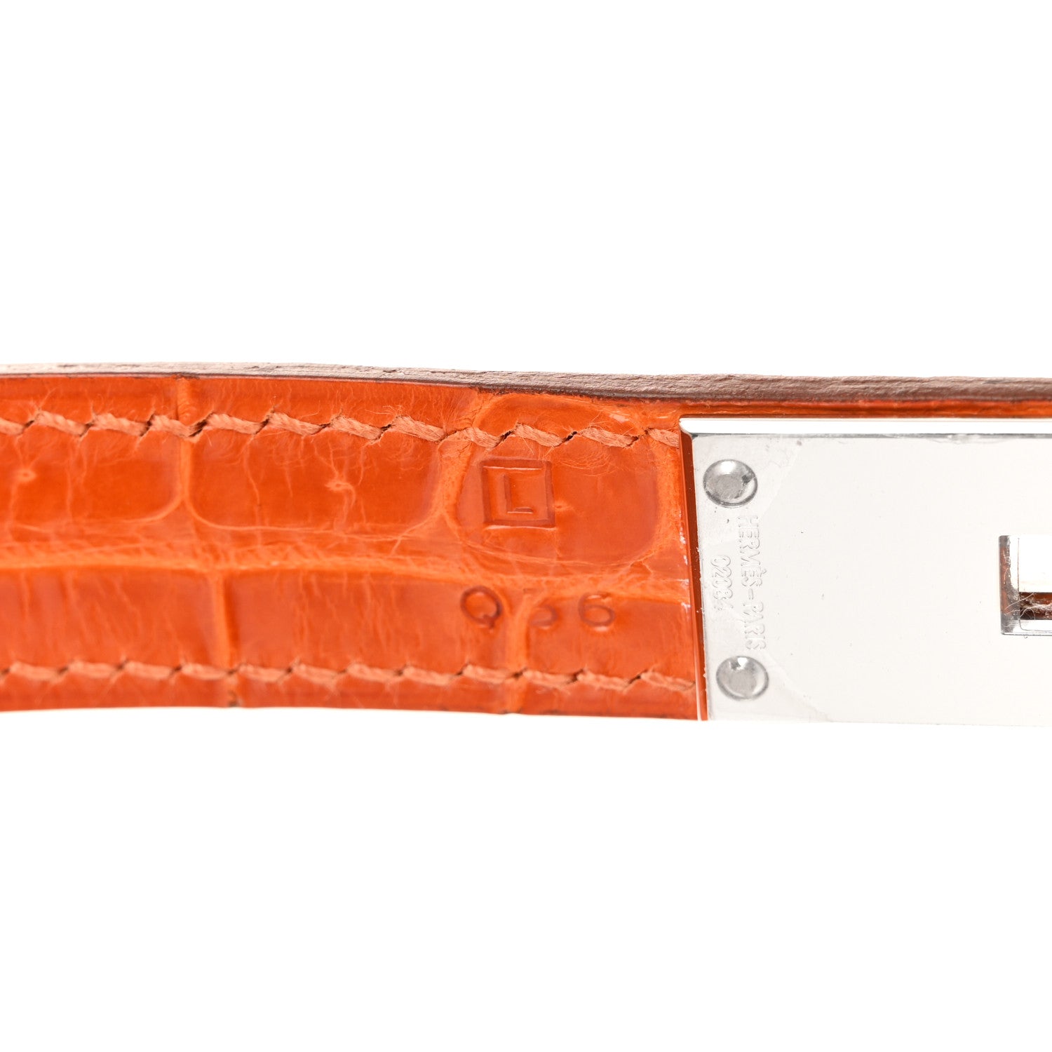 HERMES BIRKIN 30 ORANGE SHINY POROSUS CROCODILE GOLD HARDWARE