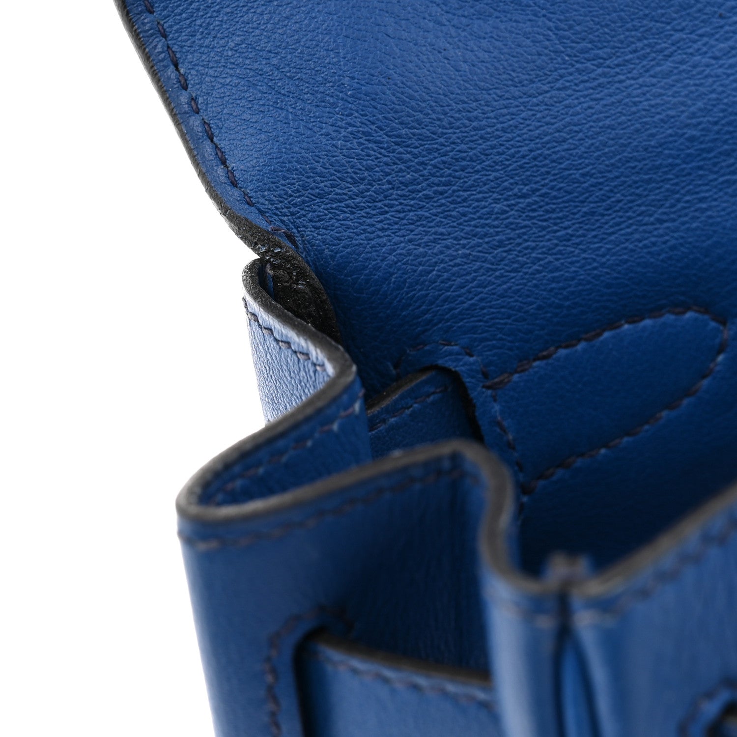 エルメス ケリー 28 内縫い Bleu France スイフト シルバー金具 HERMES KELLY 28 RETOURNE BLEU FRANCE SWIFT SILVER HARDWARE