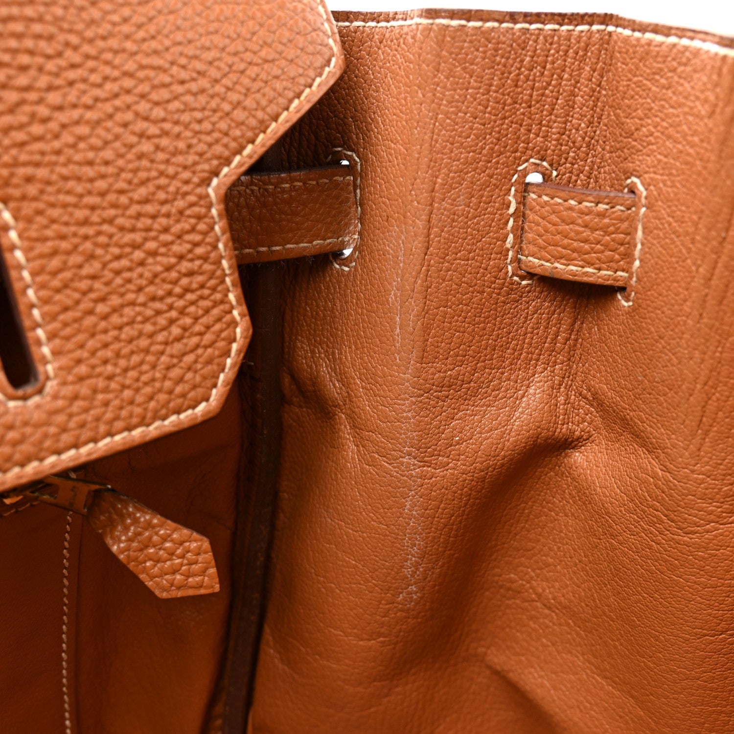 HERMES BIRKIN 35 GOLD TOGO GOLD HARDWARE