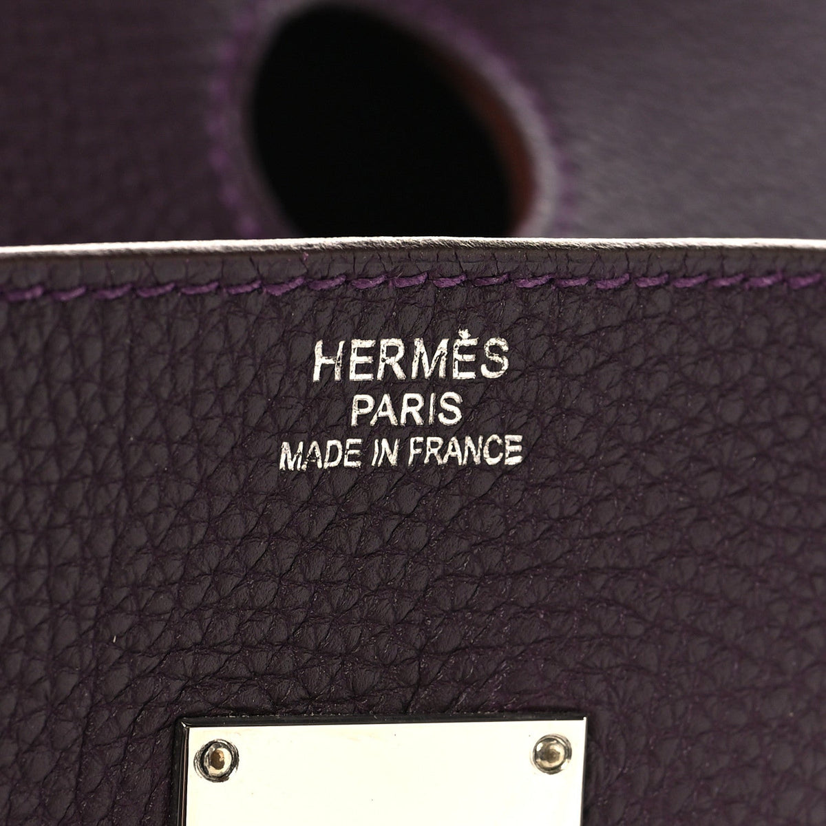 Hermes Shoulder Birkin 42 Raisin Togo Silver Hardware