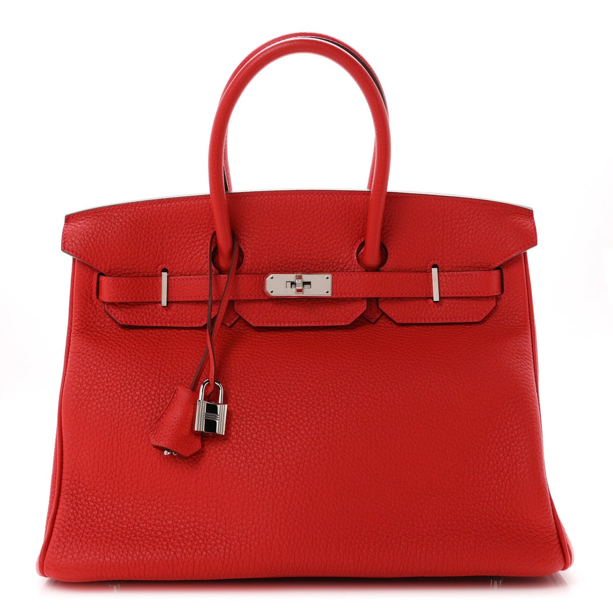 Hermès Birkin 35 Rouge Casaque Togo Silver Hardware