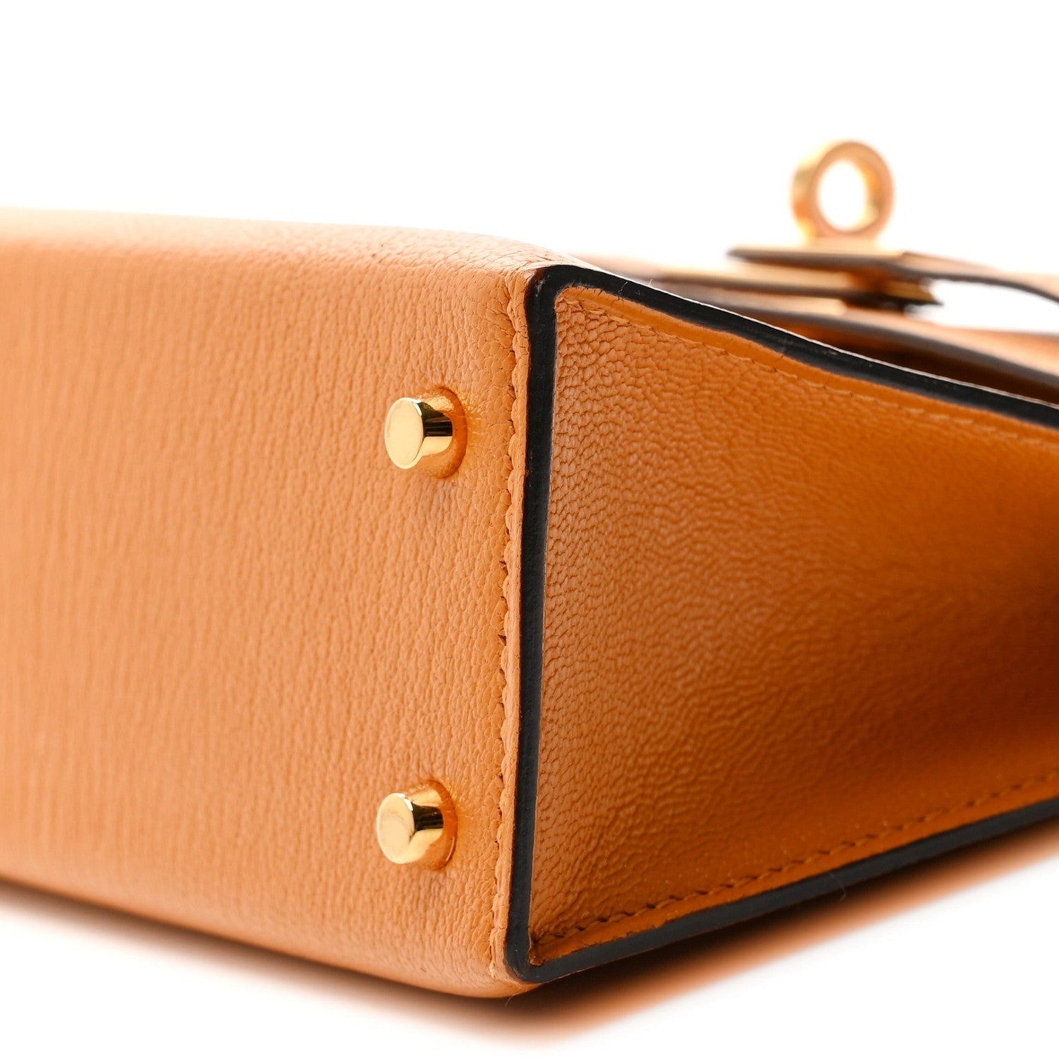 エルメス ミニケリー 20 外縫い Jaune D'or シェーブル シャムキラ ゴールド金具 HERMES MINI KELLY 20 SELLIER JAUNE D'OR CHEVRE CHAMKILA GOLD HARDWARE