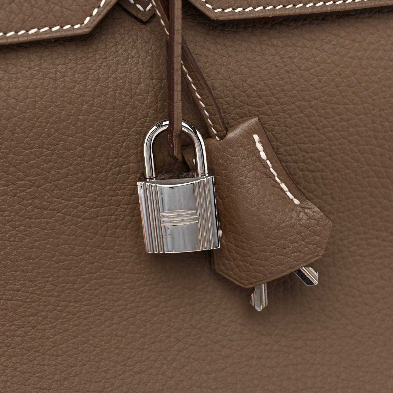 HERMES BIRKIN 35 ETOUPE TOGO SILVER HARDWARE