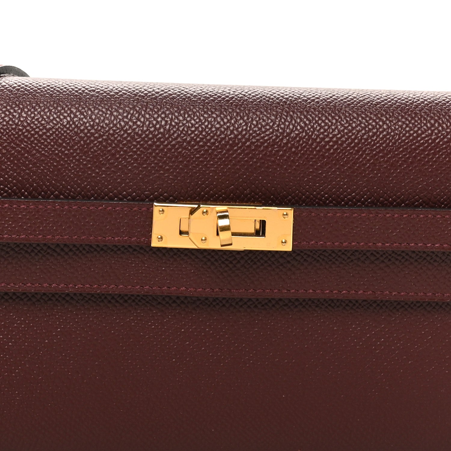 エルメス ケリートゥーゴー 長財布 To Go Rouge Sellier エプソン ゴールド金具 HERMES KELLY TO GO WALLET TO GO ROUGE SELLIER EPSOM GOLD HARDWARE