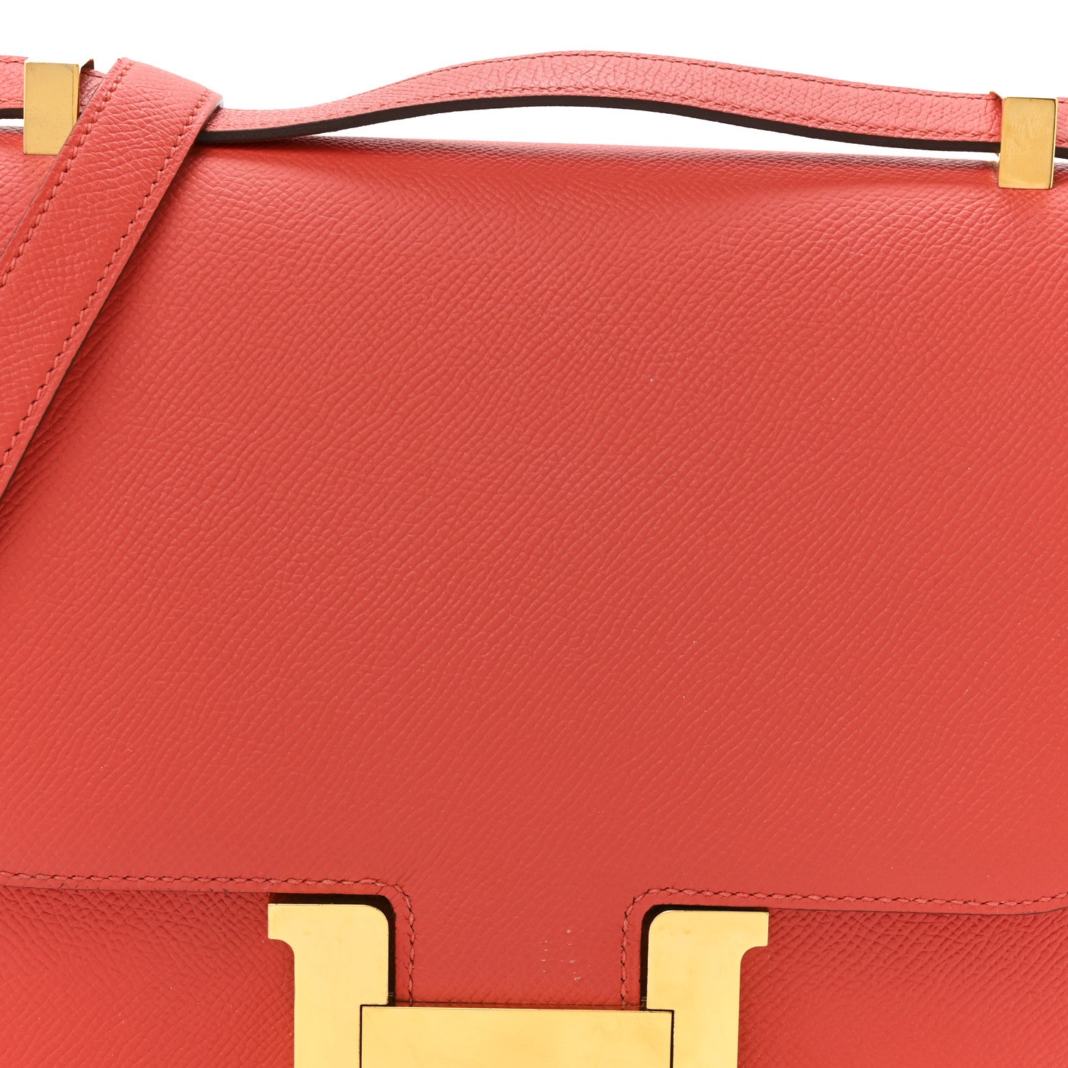 HERMES CONSTANCE 24 ROUGE PIVOINE EPSOM GOLD HARDWARE