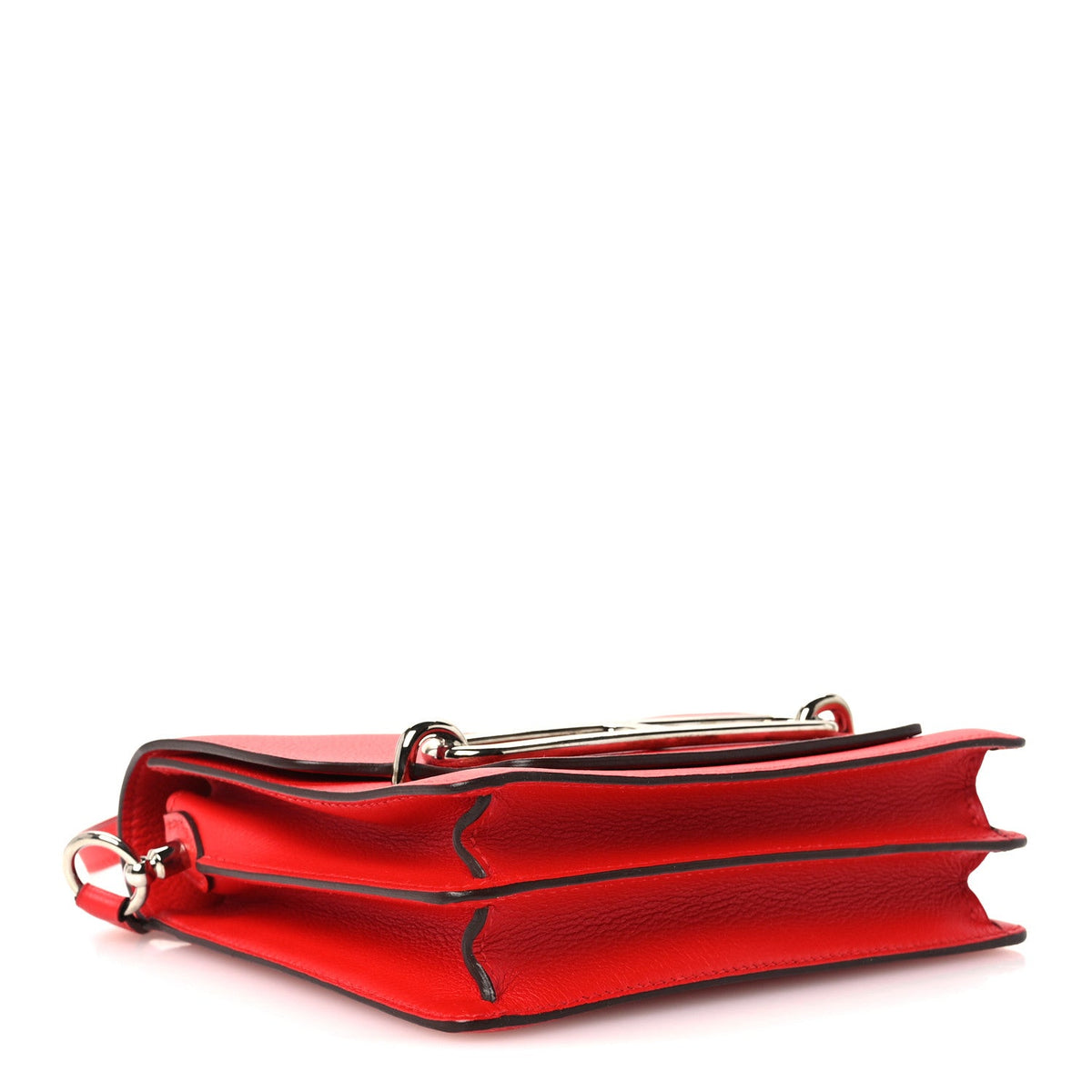エルメス ミニルリ Rouge De Coeur エバーカラー シルバー金具 HERMES ROULIS ROUGE DE COEUR EVERCOLOR SILVER HARDWARE