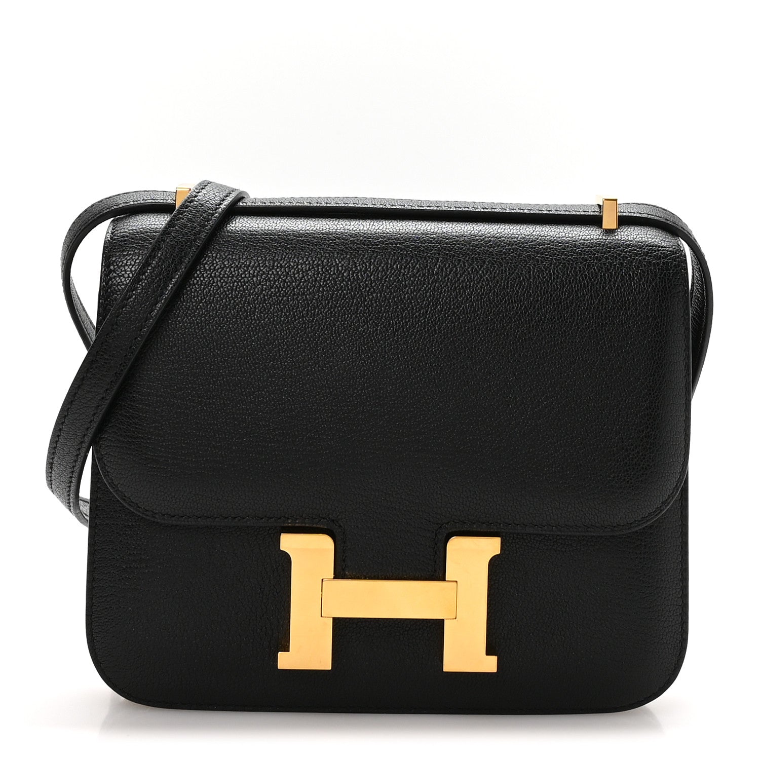 エルメス ミニコンスタンス 18 Black シェーブルミゾール ゴールド金具 HERMES MINI CONSTANCE 18 BLACK CHEVRE MYSORE GOLD HARDWARE