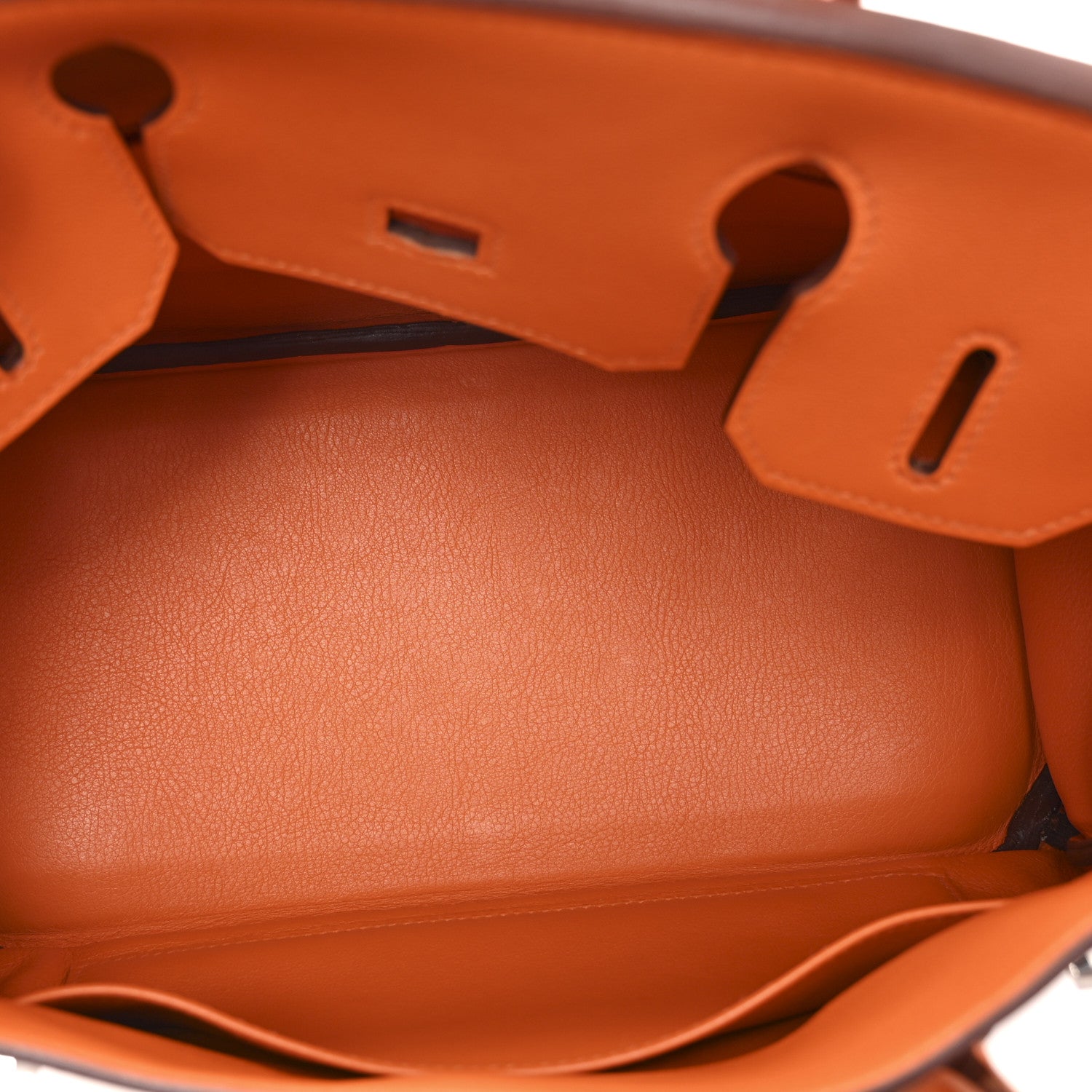 HERMES BIRKIN 30 ORANGE SWIFT SILVER HARDWARE