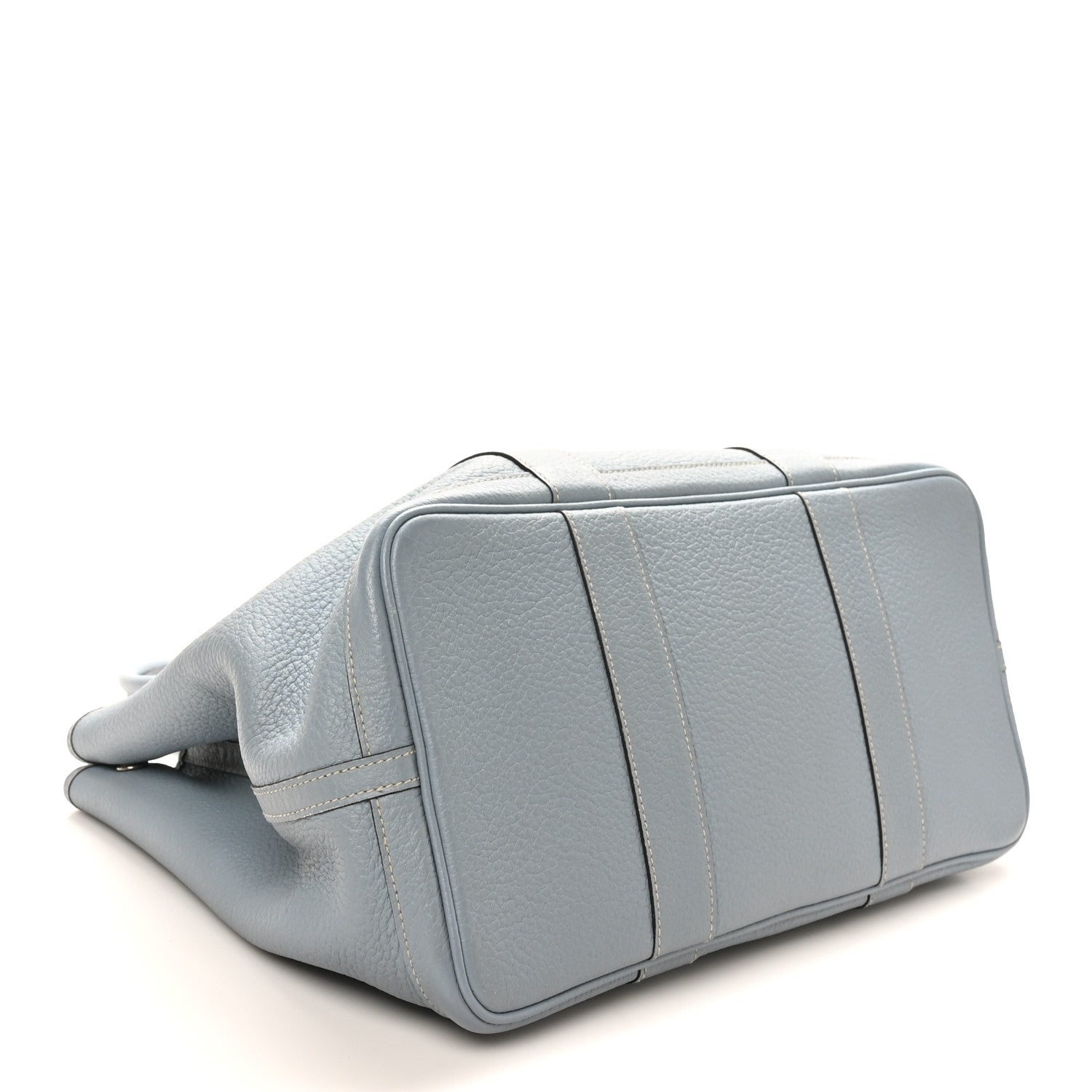 HERMES GARDEN PARTY 36 CIEL BUFFLE SINDHU SILVER HARDWARE