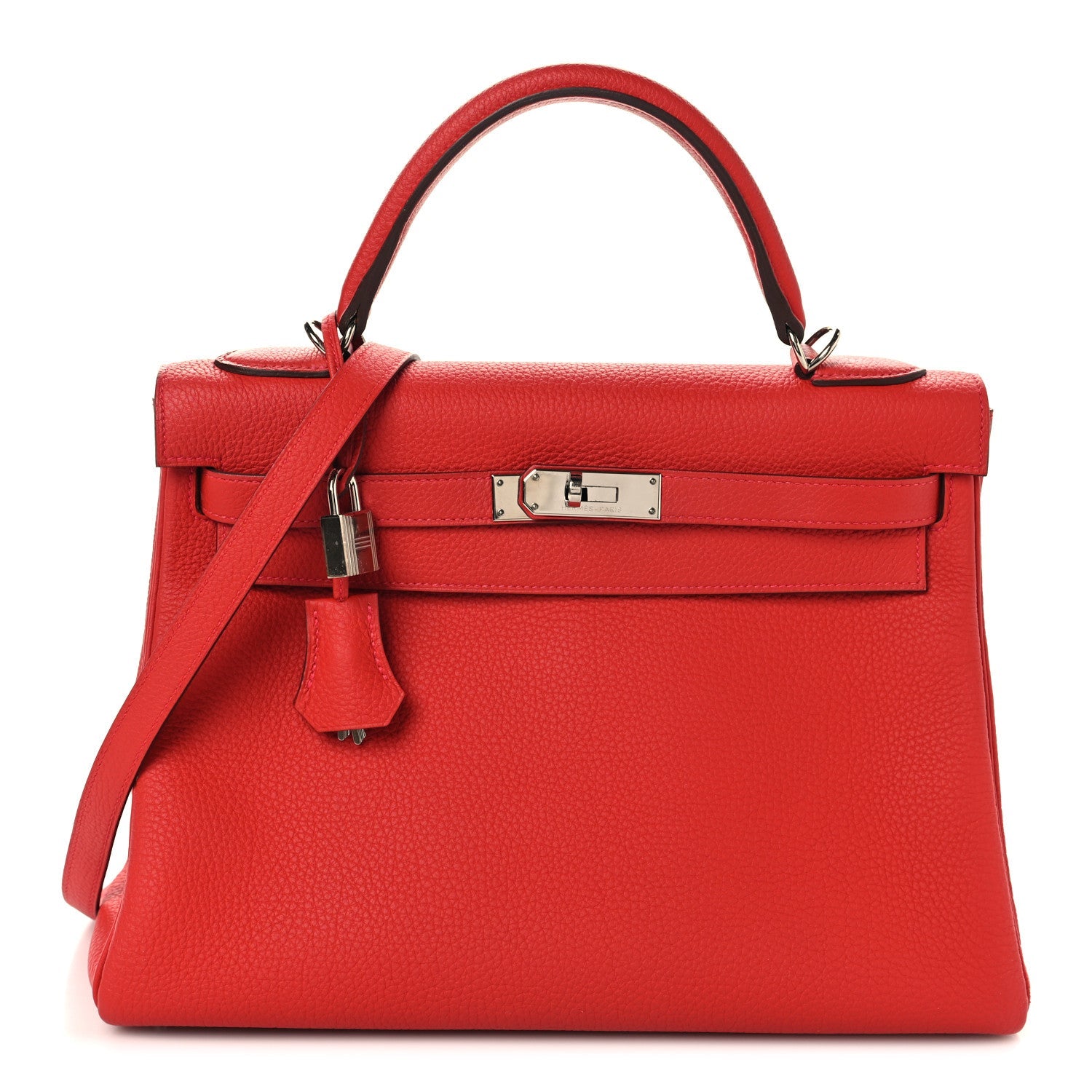 エルメス ケリー32 内縫い Rouge Casaque トゴ シルバー金具 HERMES KELLY32 RETOURNE ROUGE CASAQUE TOGO SILVER HARDWARE